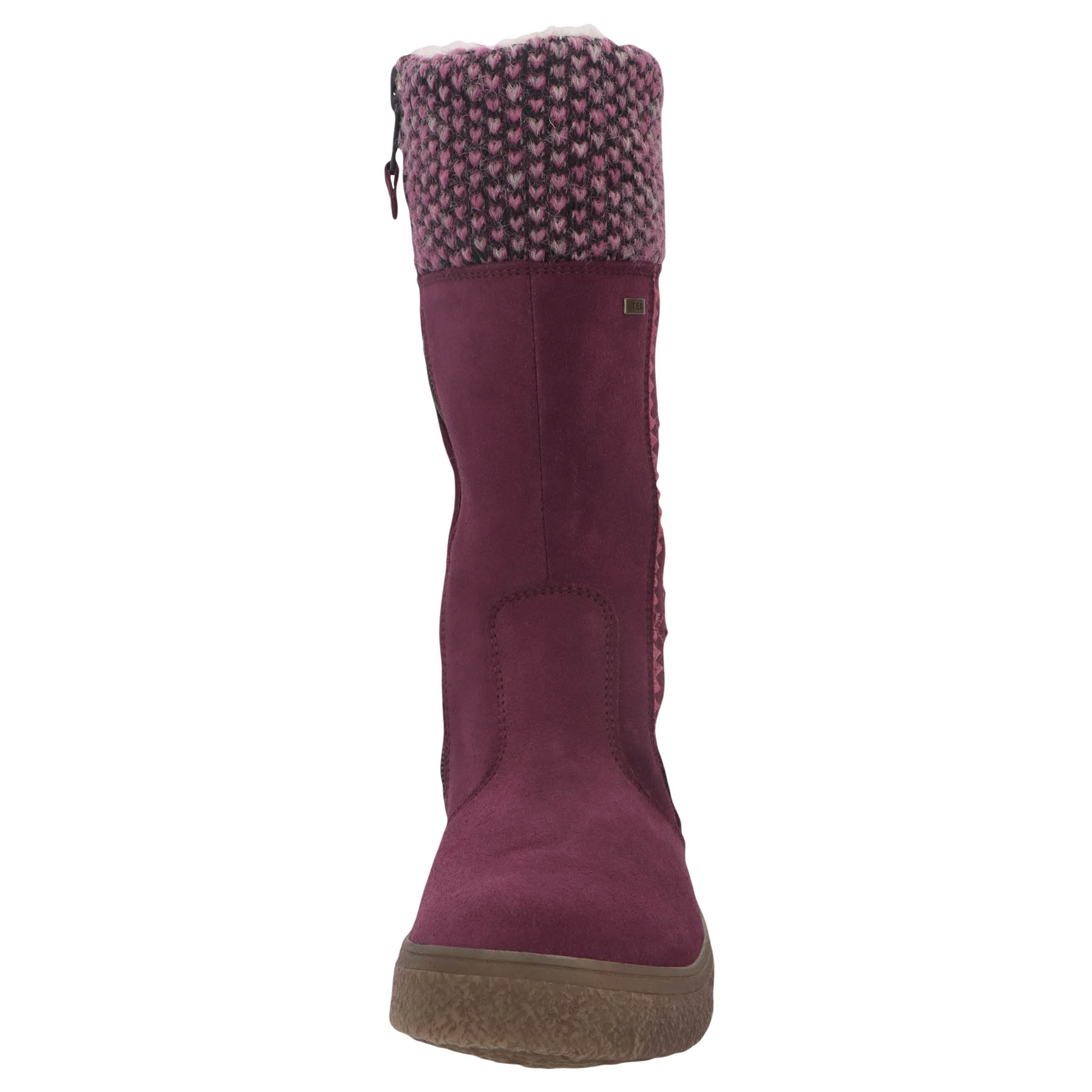 rote stiefel vorderansicht