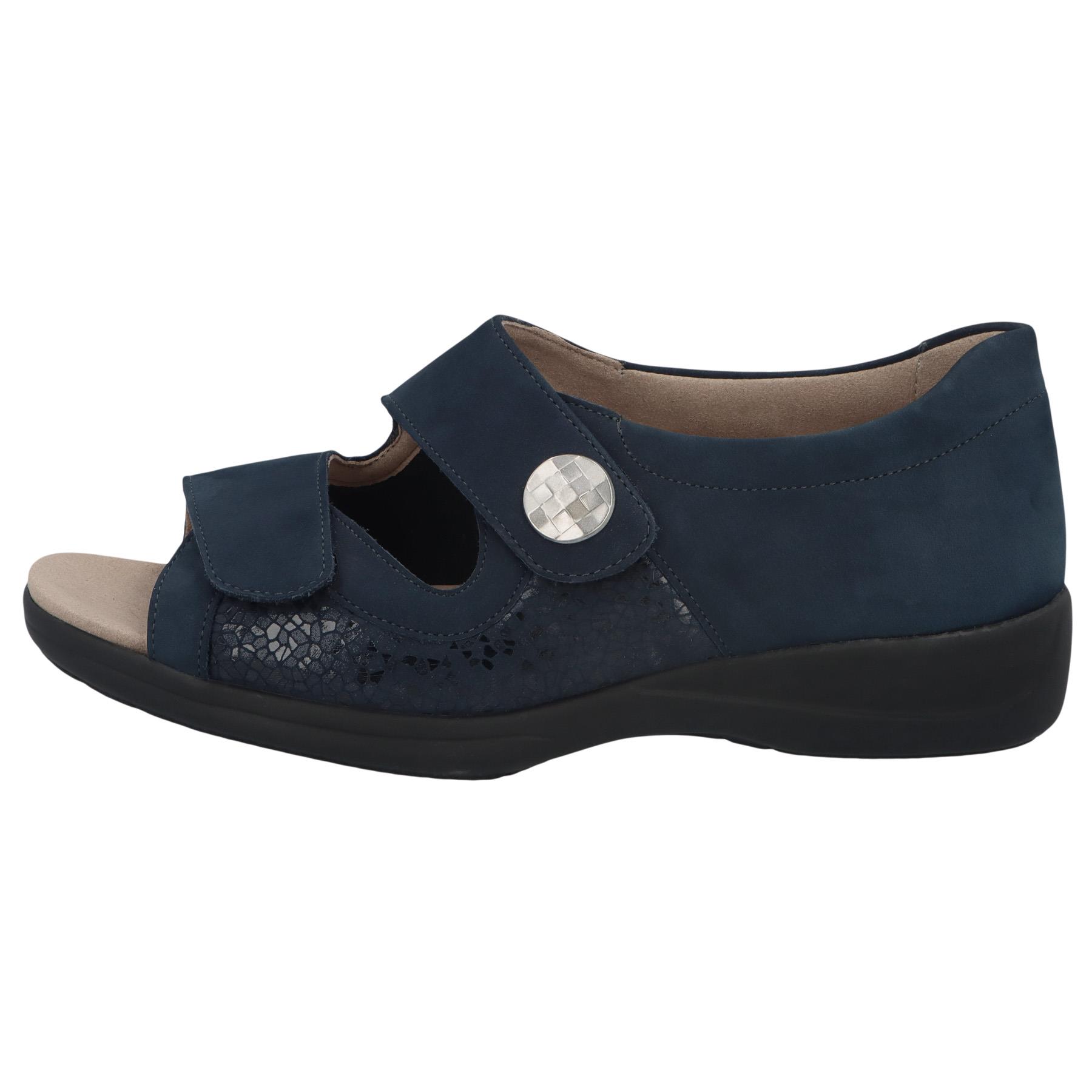 blaue sandale seitenansicht links