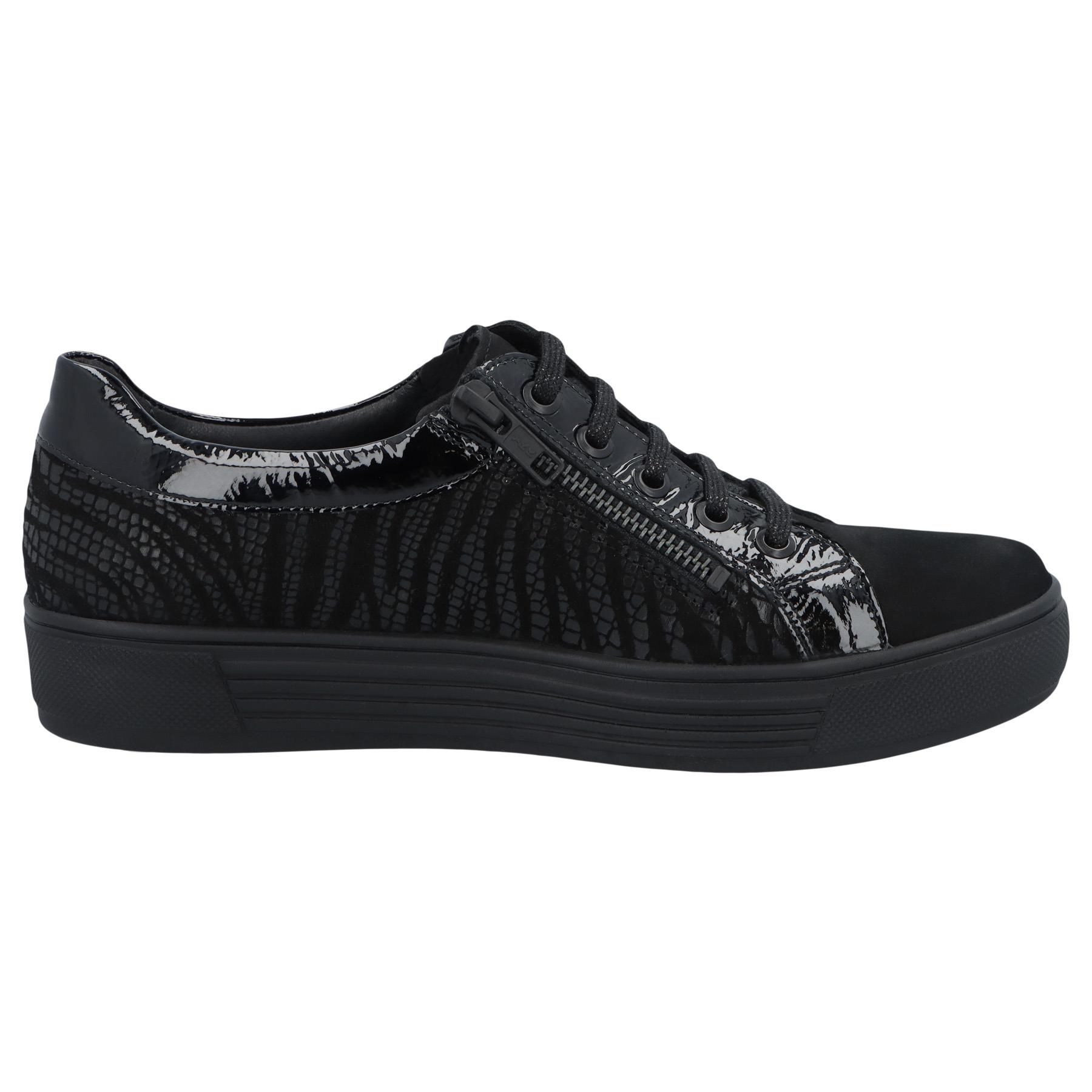 schwarze halbschuh seitenansicht rechts