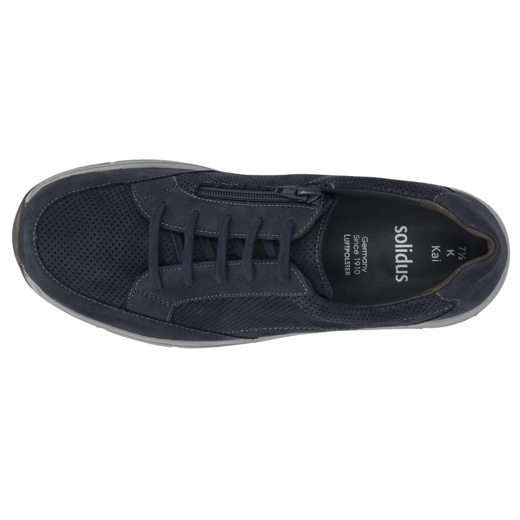 blaue halbschuh draufsicht