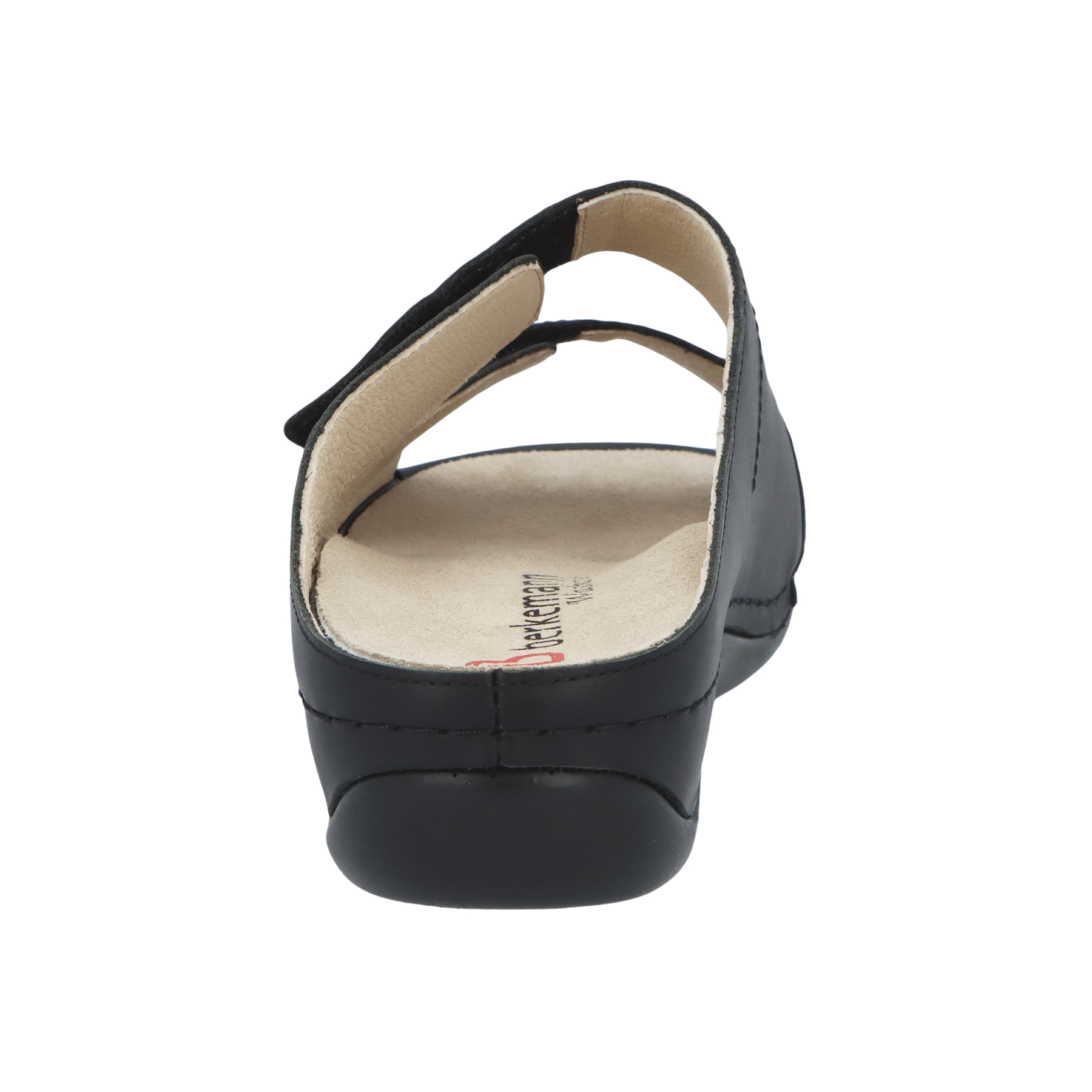 schwarze pantolette hinteransicht