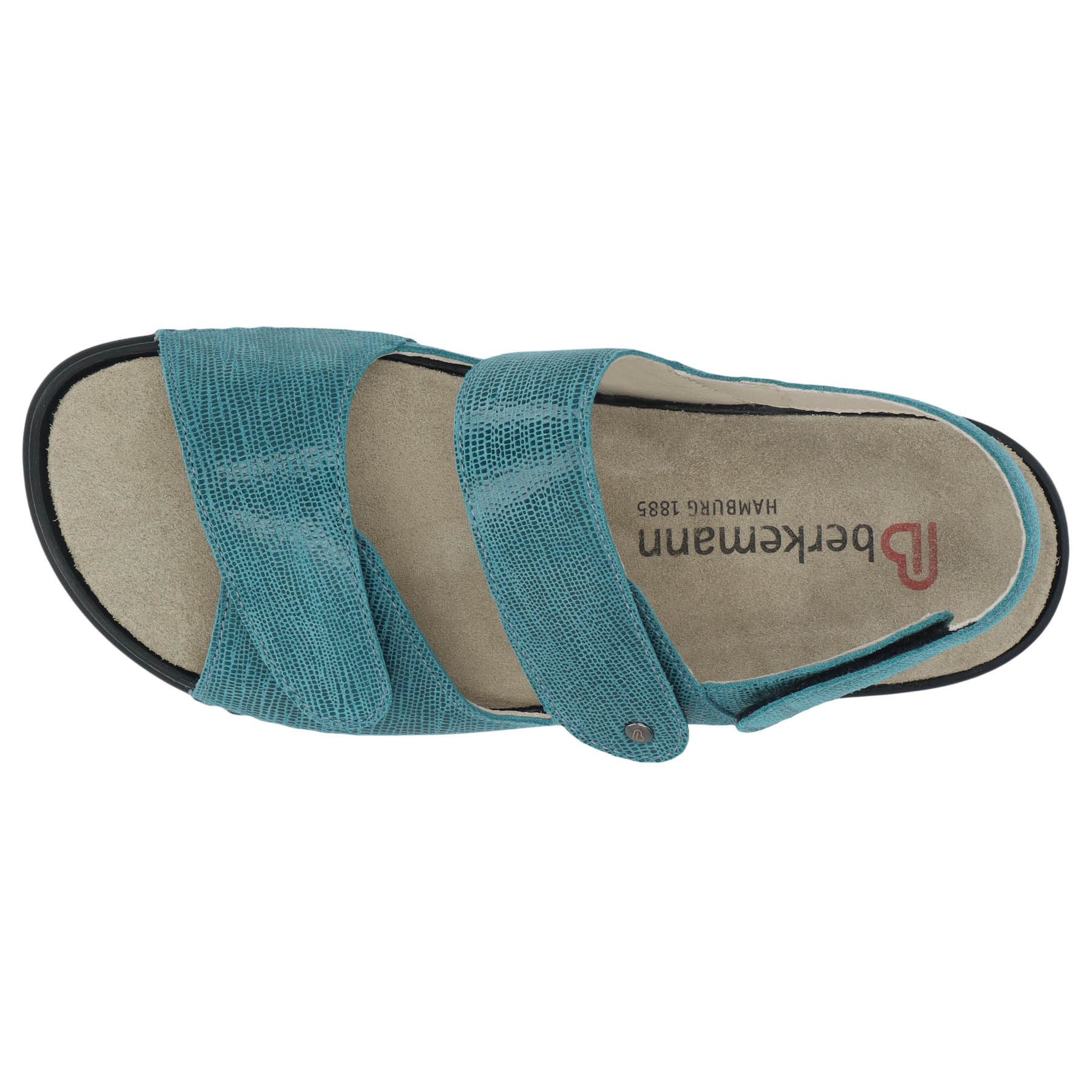 blaue sandale draufsicht