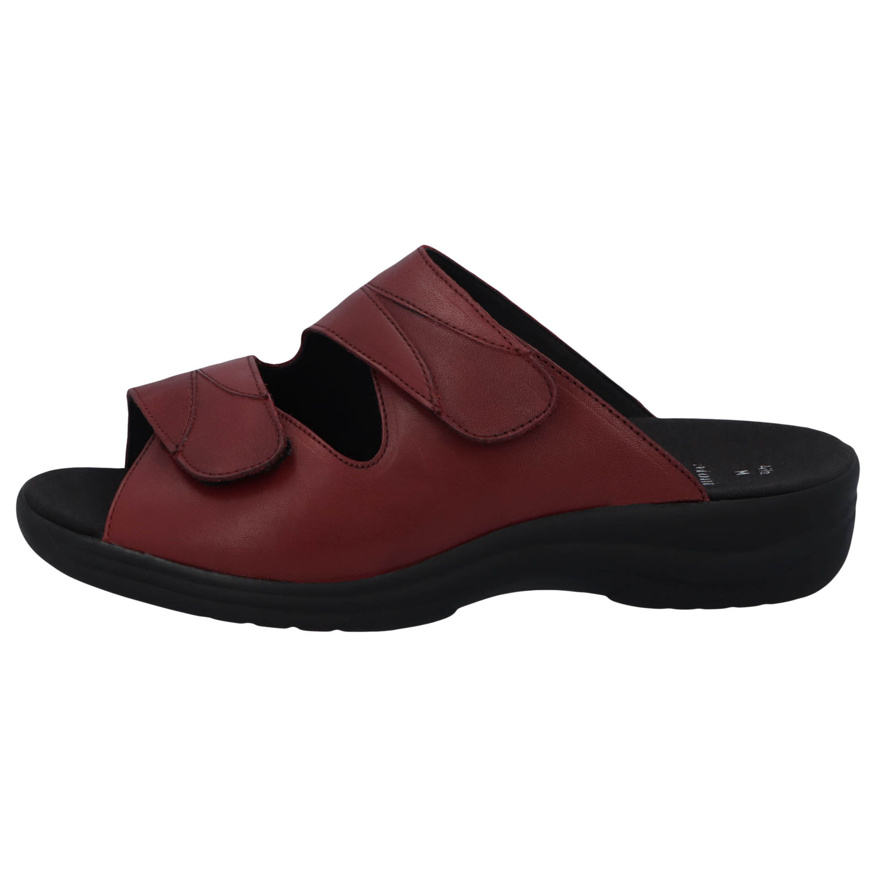 rote pantolette seitenansicht links