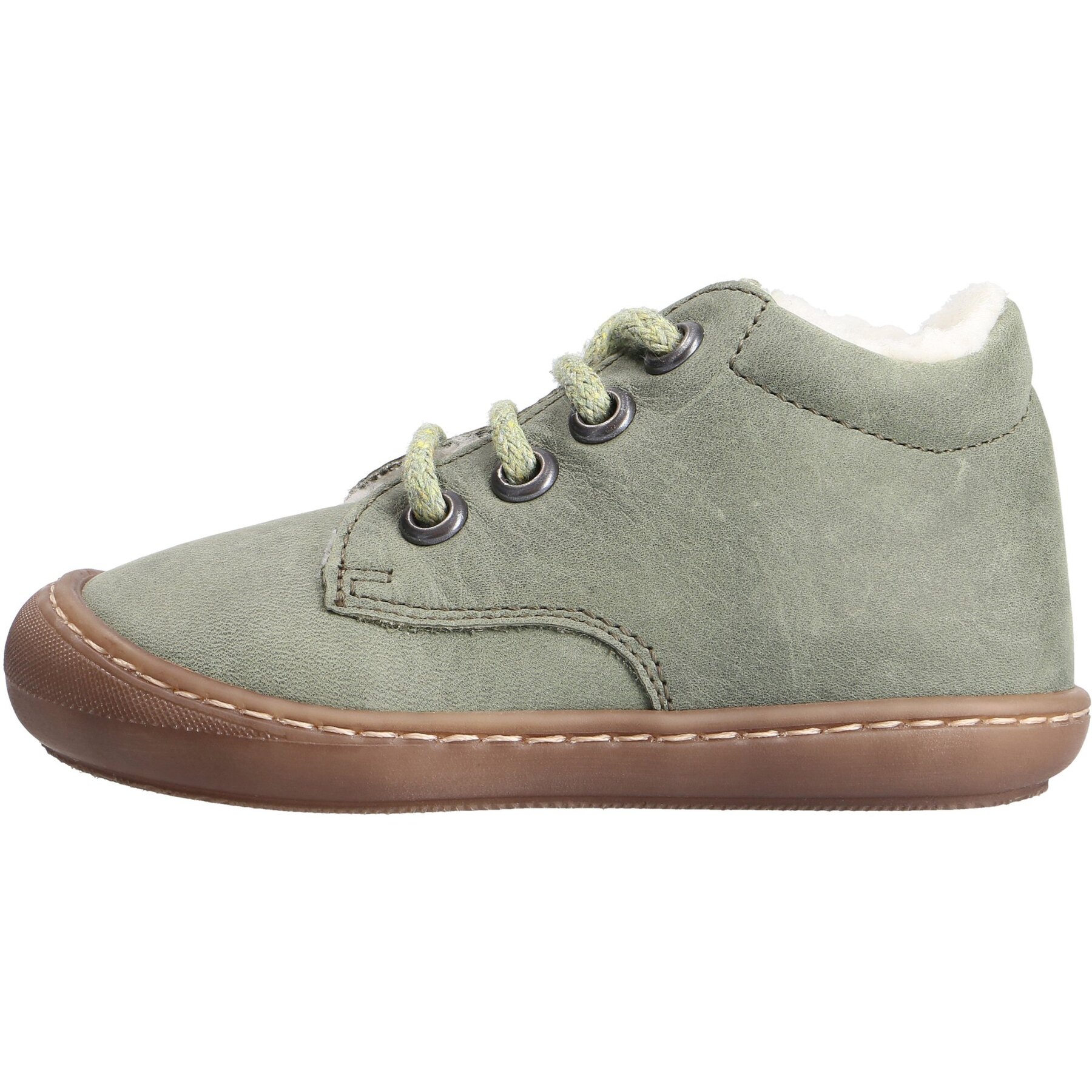 grüne lauflernschuhe seitenansicht links