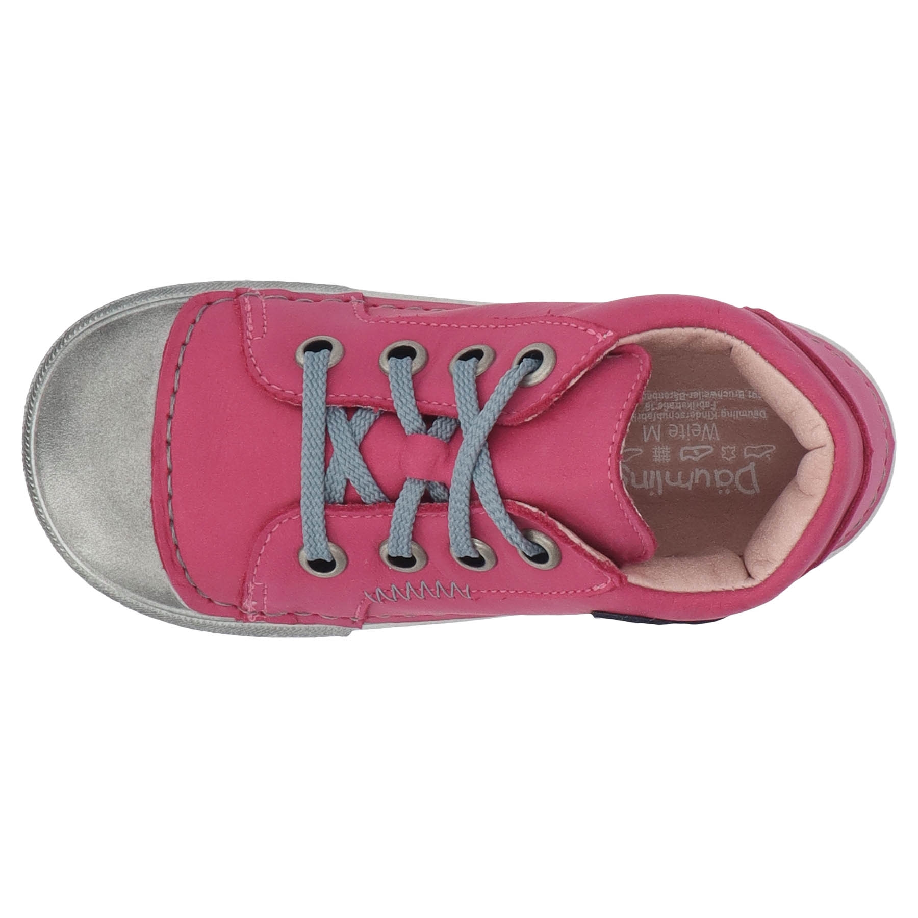 rote lauflernschuhe draufsicht