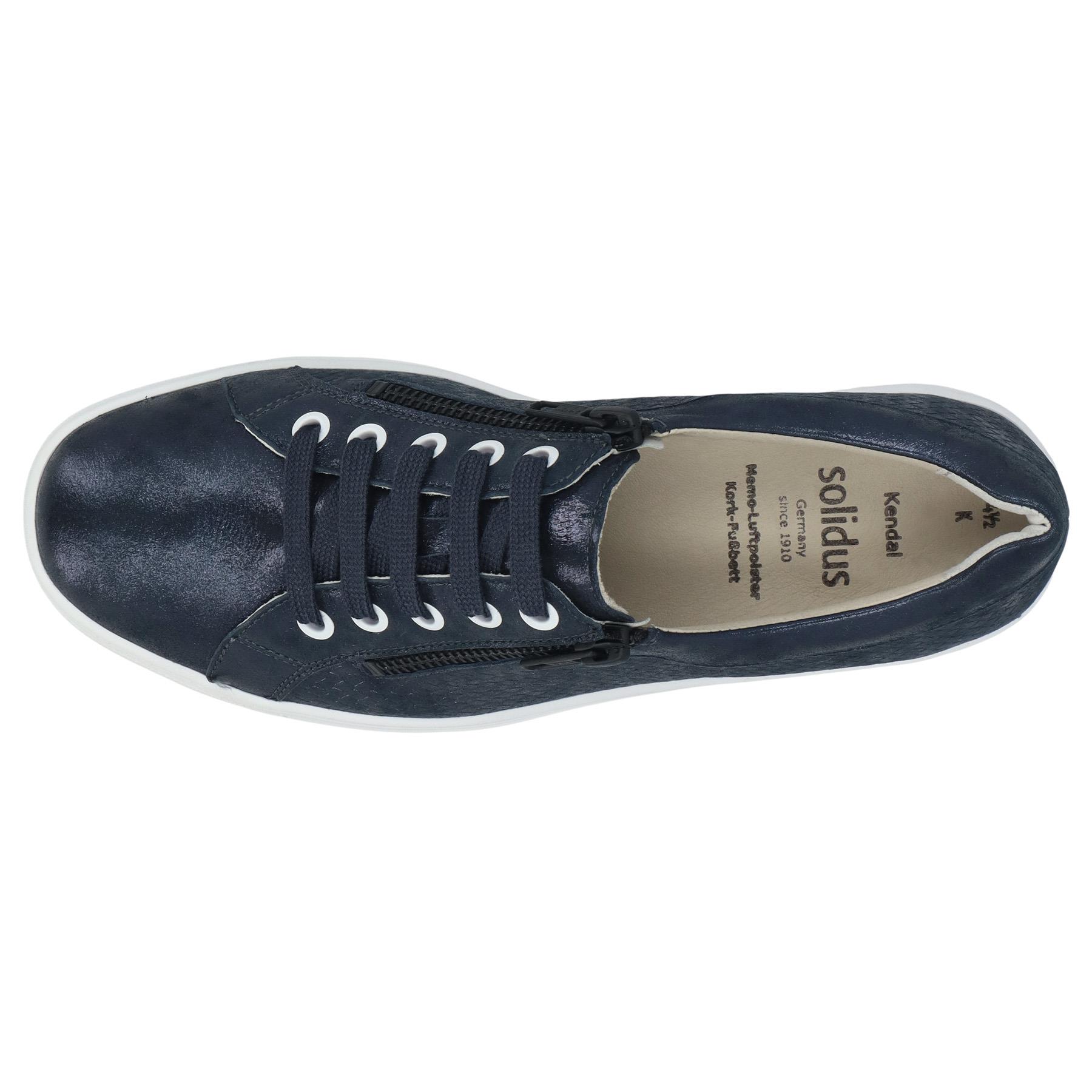 blaue halbschuh draufsicht