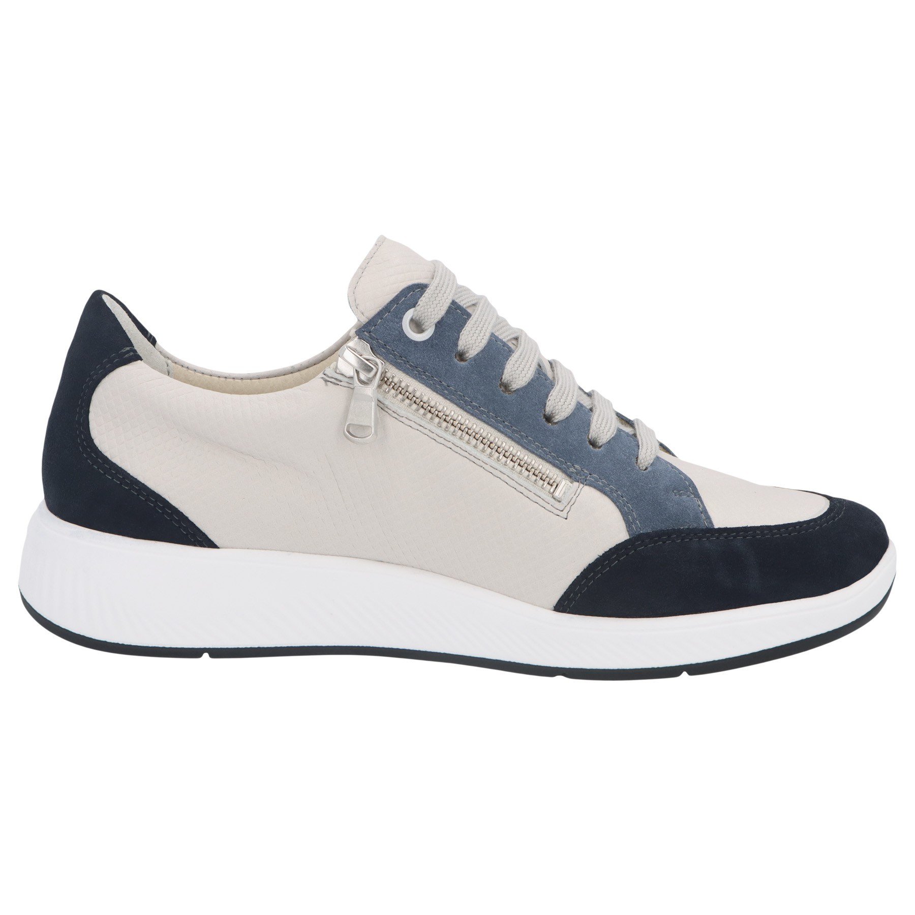 blaue halbschuh seitenansicht rechts