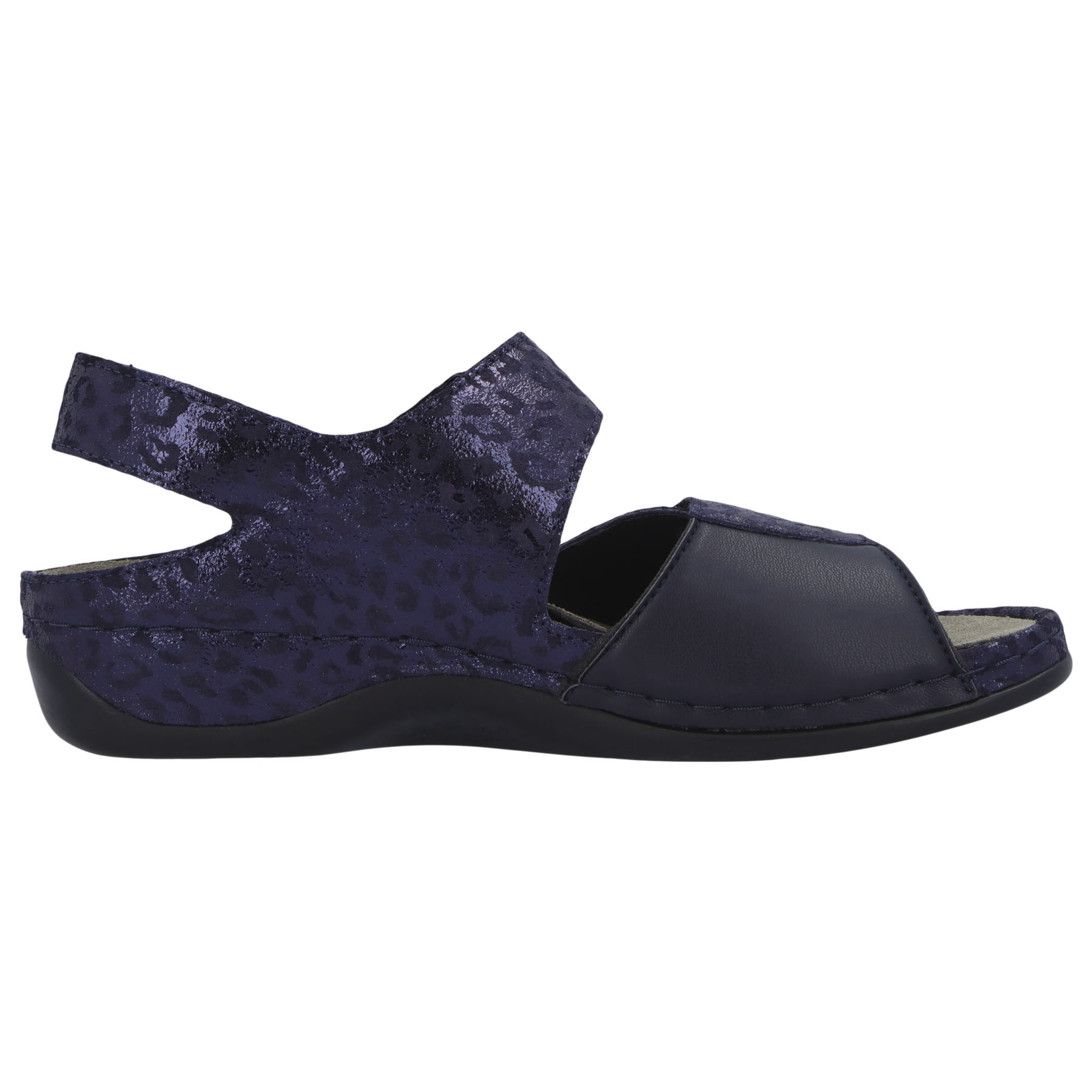 blaue sandale seitenansicht rechts