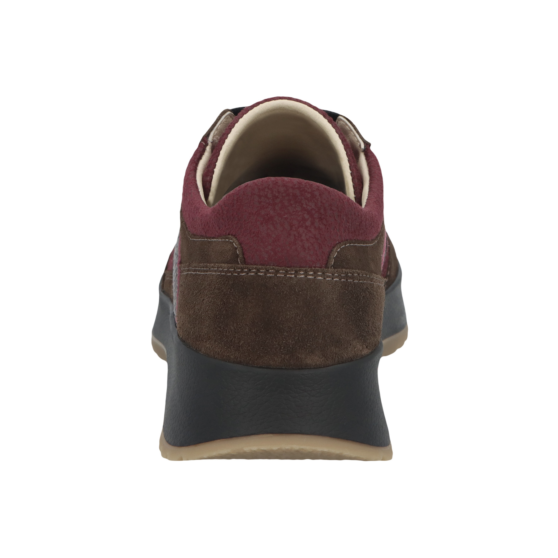 braune sneaker hinteransicht