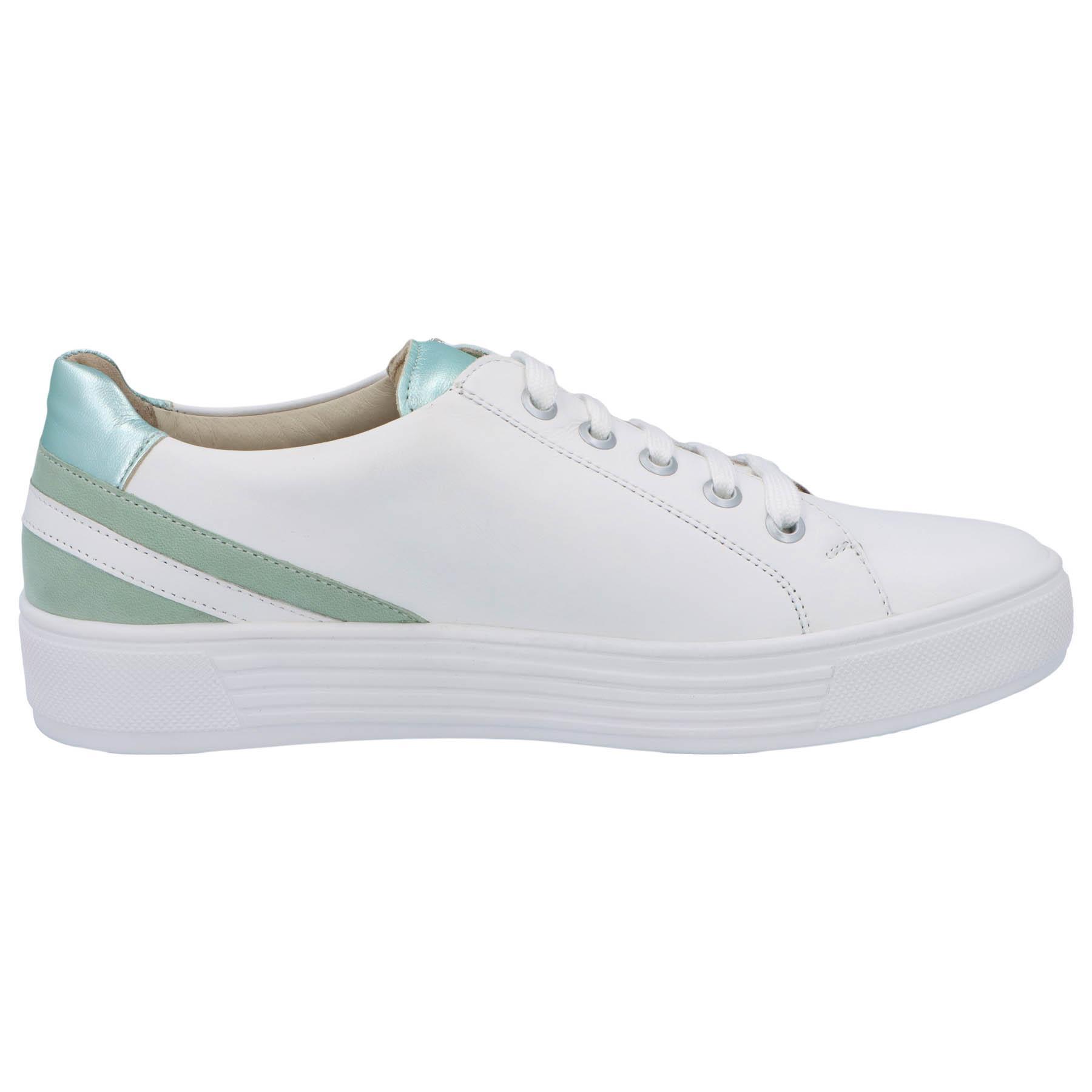 weiße halbschuh draufsicht