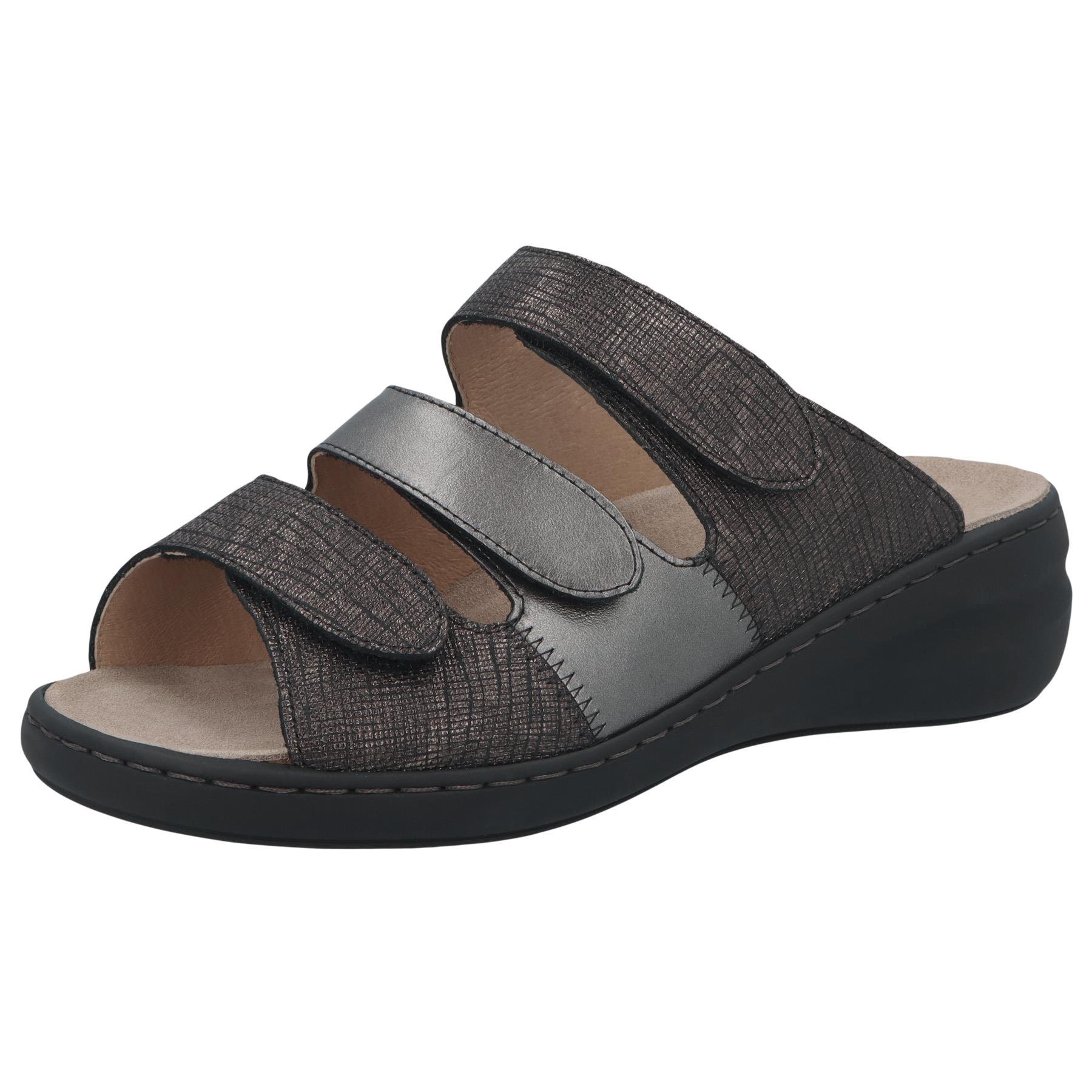 graue pantolette 3-4 ansicht