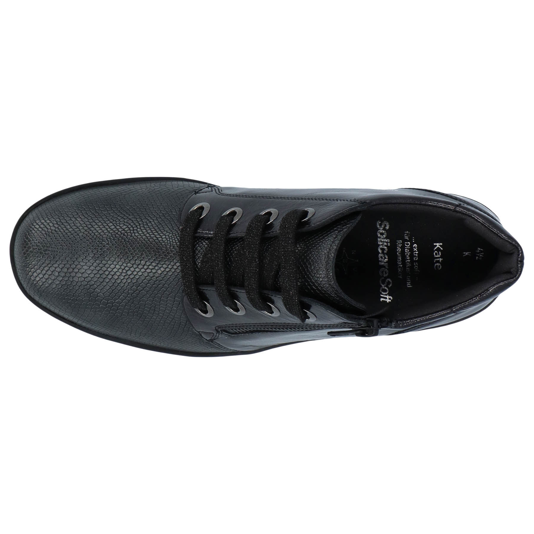 graue stiefel draufsicht