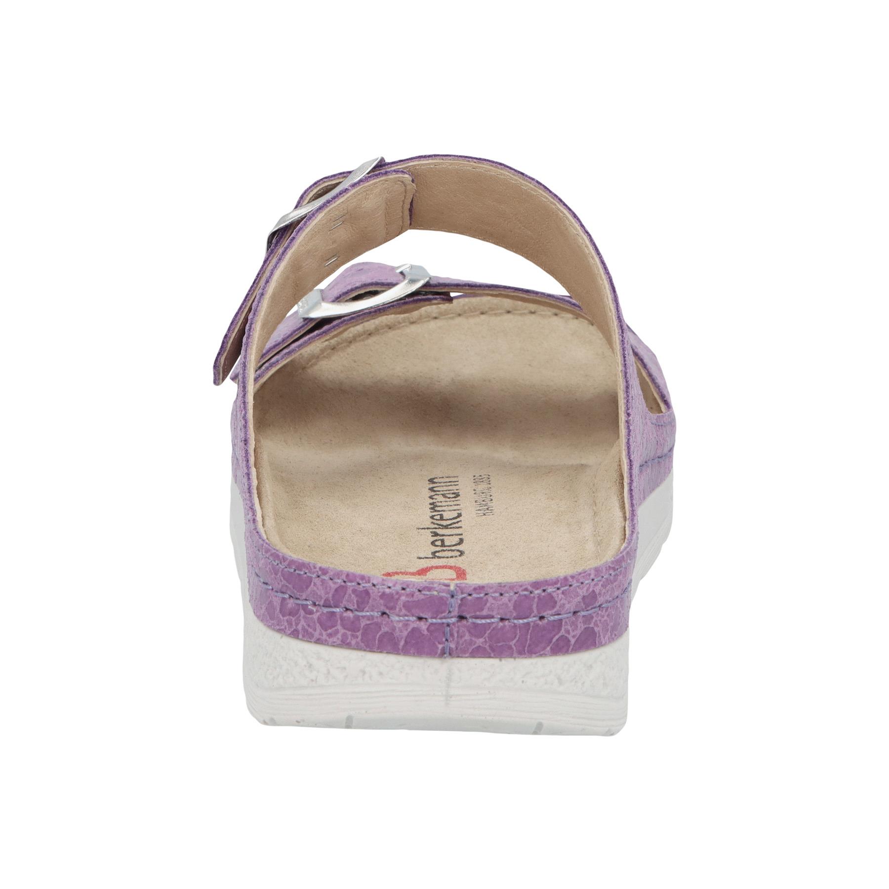 blaue pantolette hinteransicht