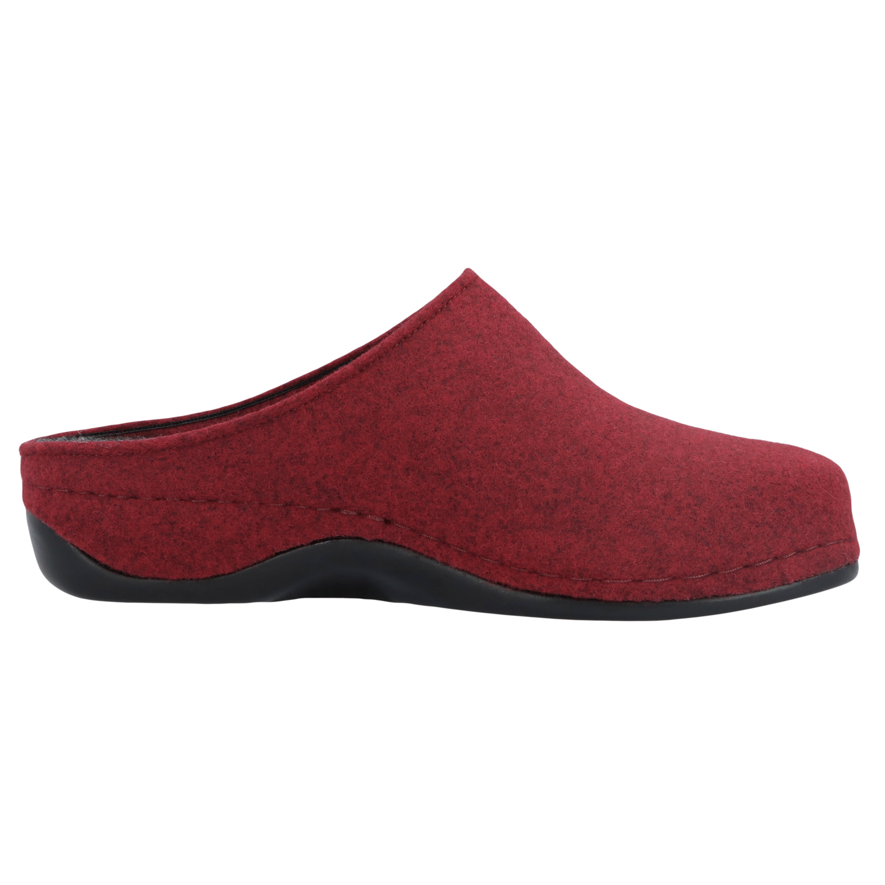 rote hausschuhe seitenansicht rechts