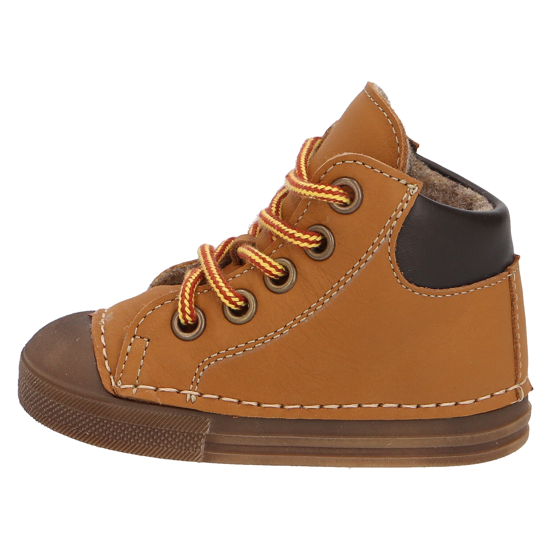 braune lauflernschuhe seitenansicht links