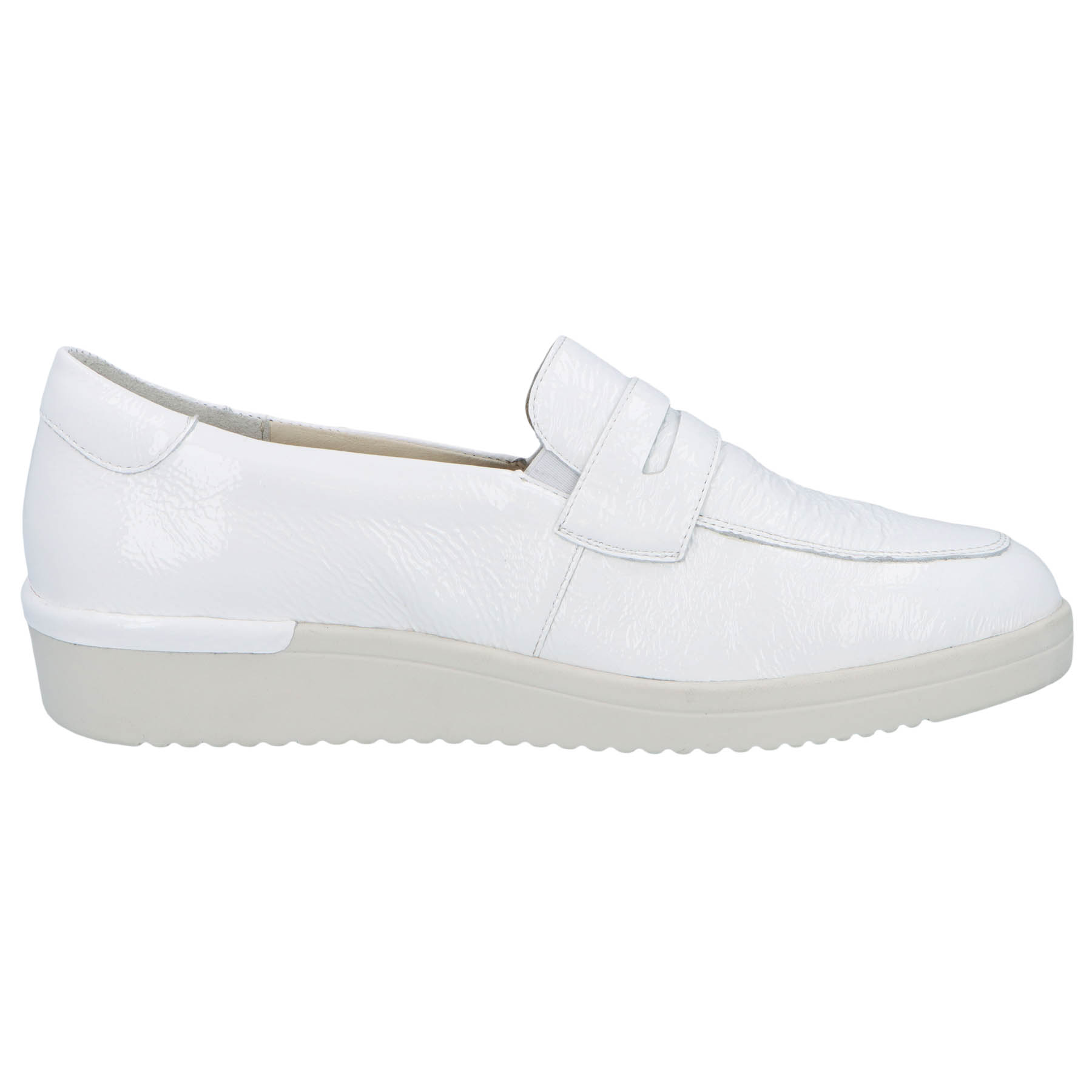 weiße slipper seitenansicht rechts