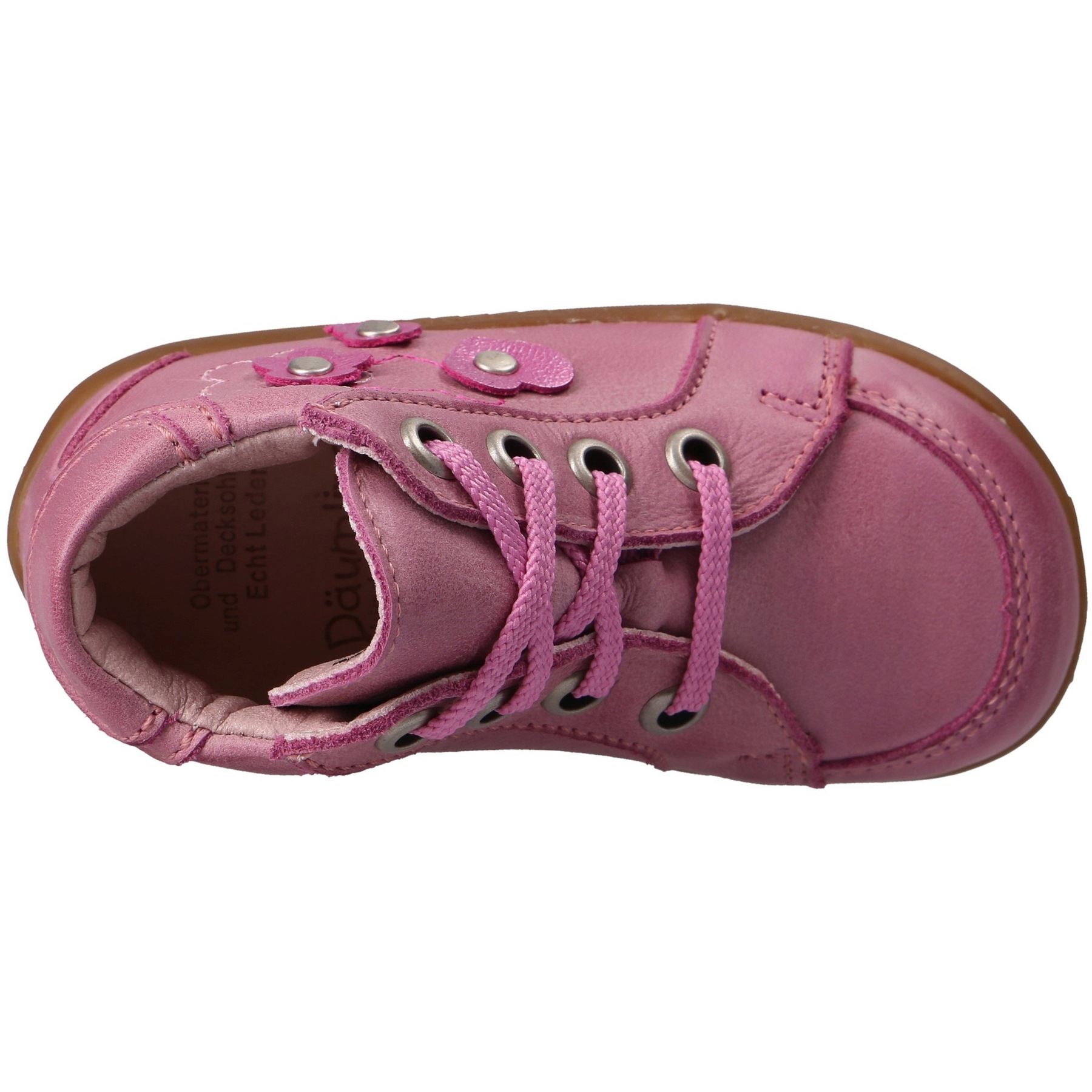 rote lauflernschuhe draufsicht