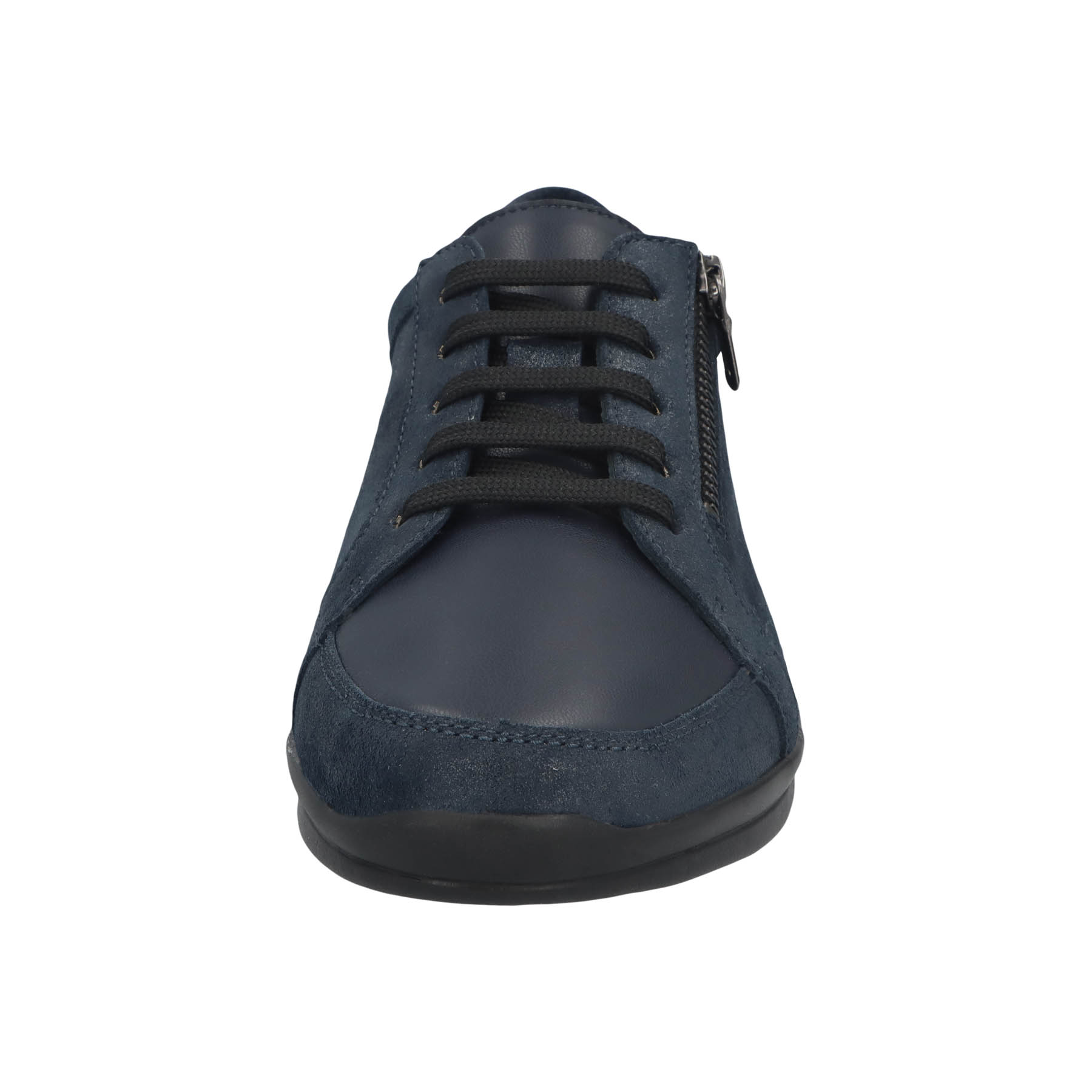 blaue halbschuh vorderansicht