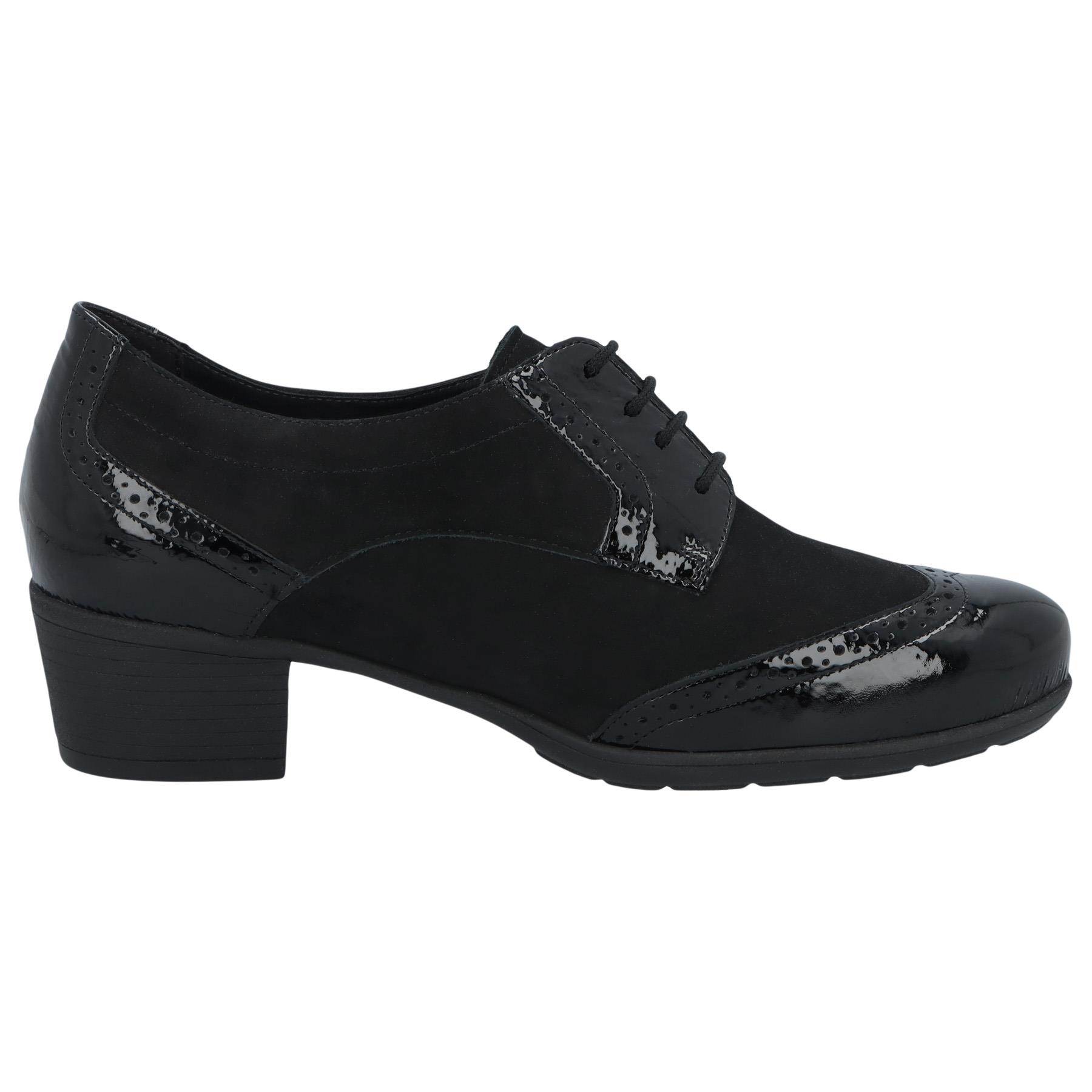 schwarze halbschuh seitenansicht rechts