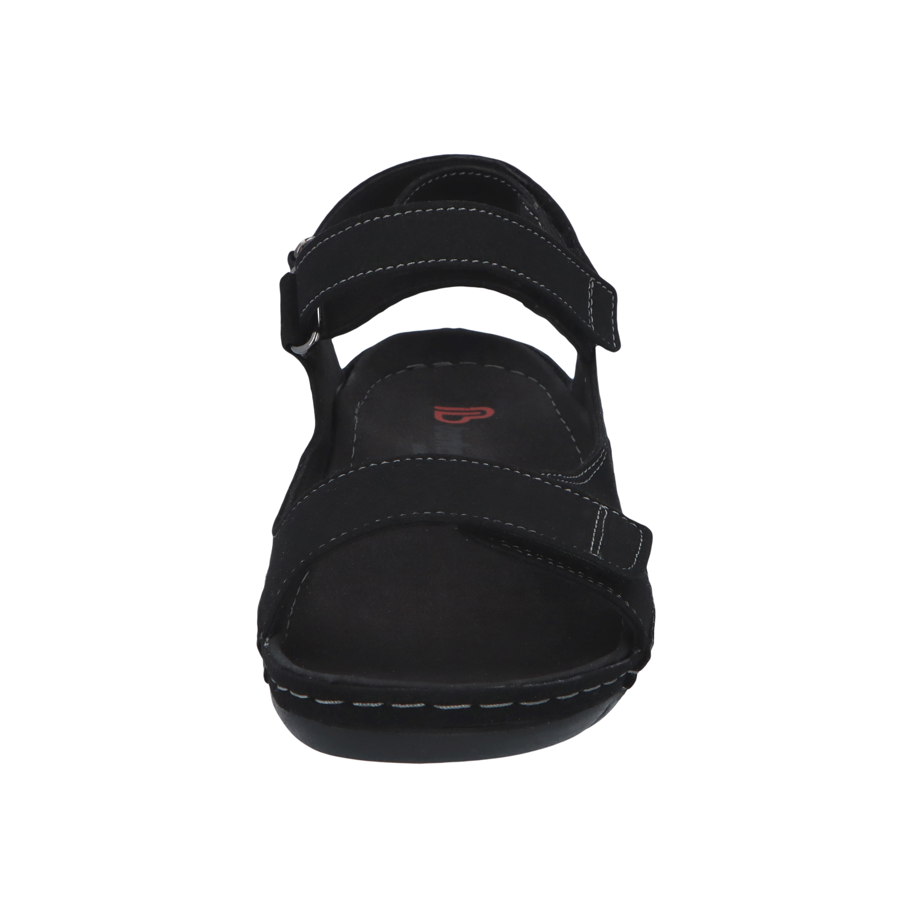 schwarze sandale vorderansicht