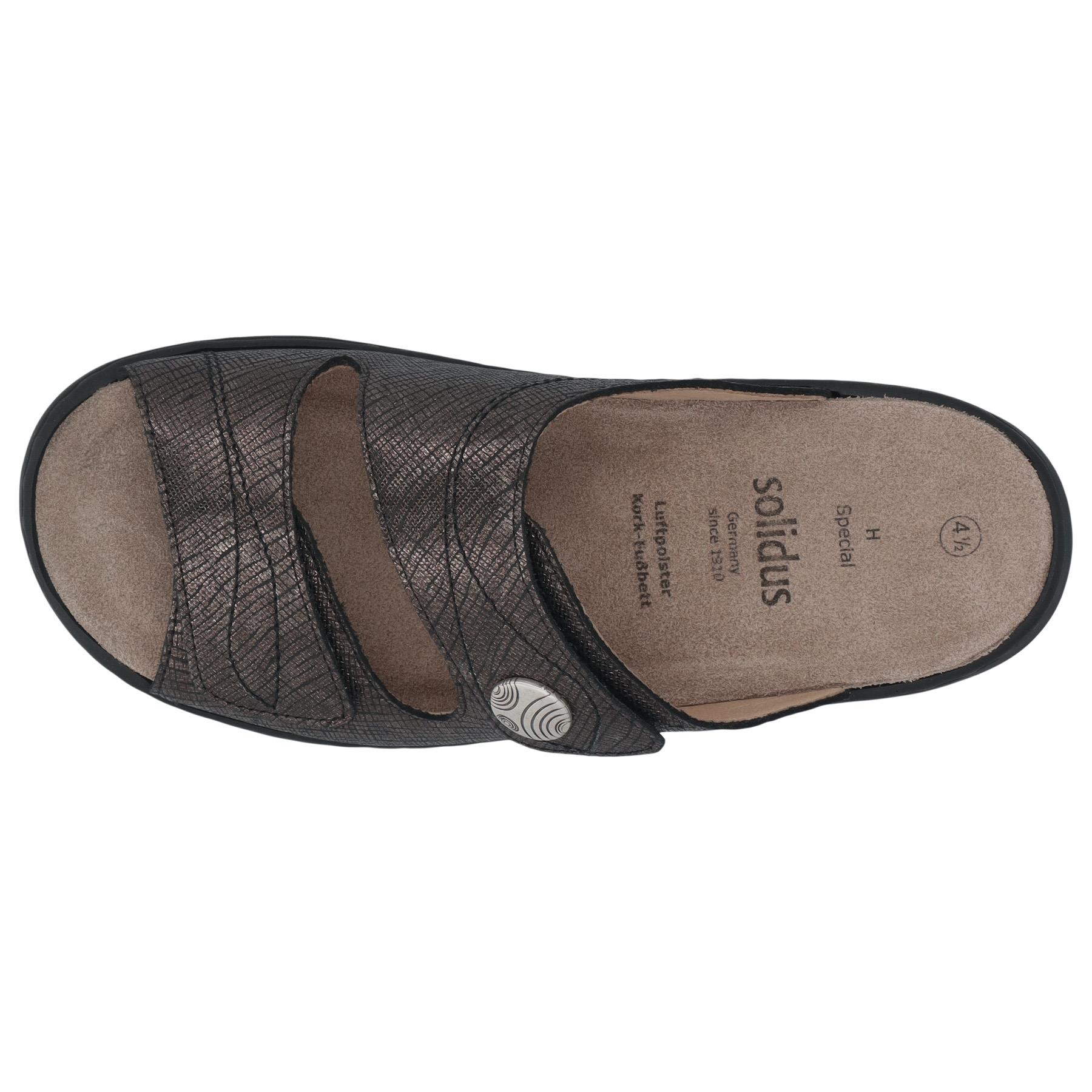 graue pantolette draufsicht