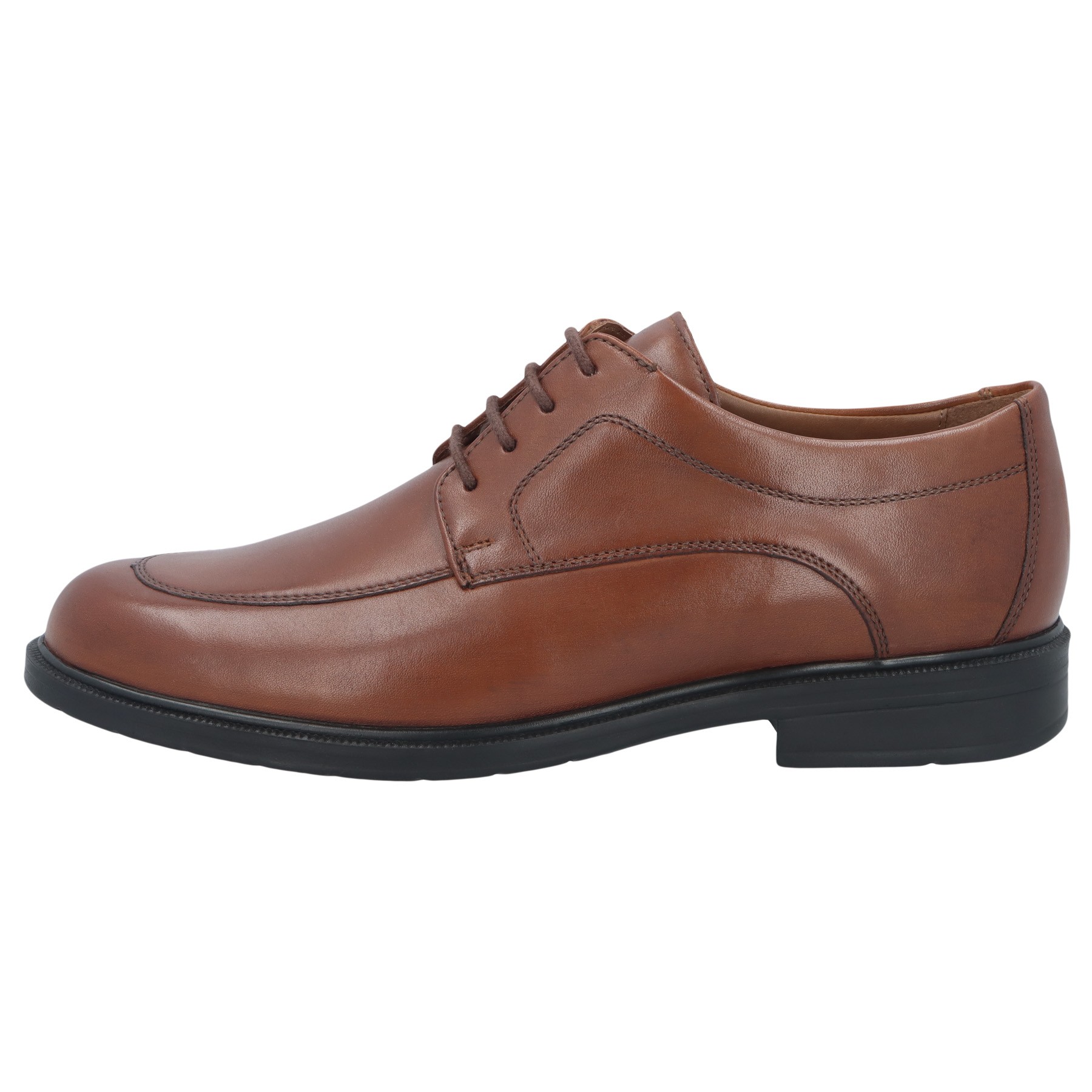 braune halbschuh seitenansicht links