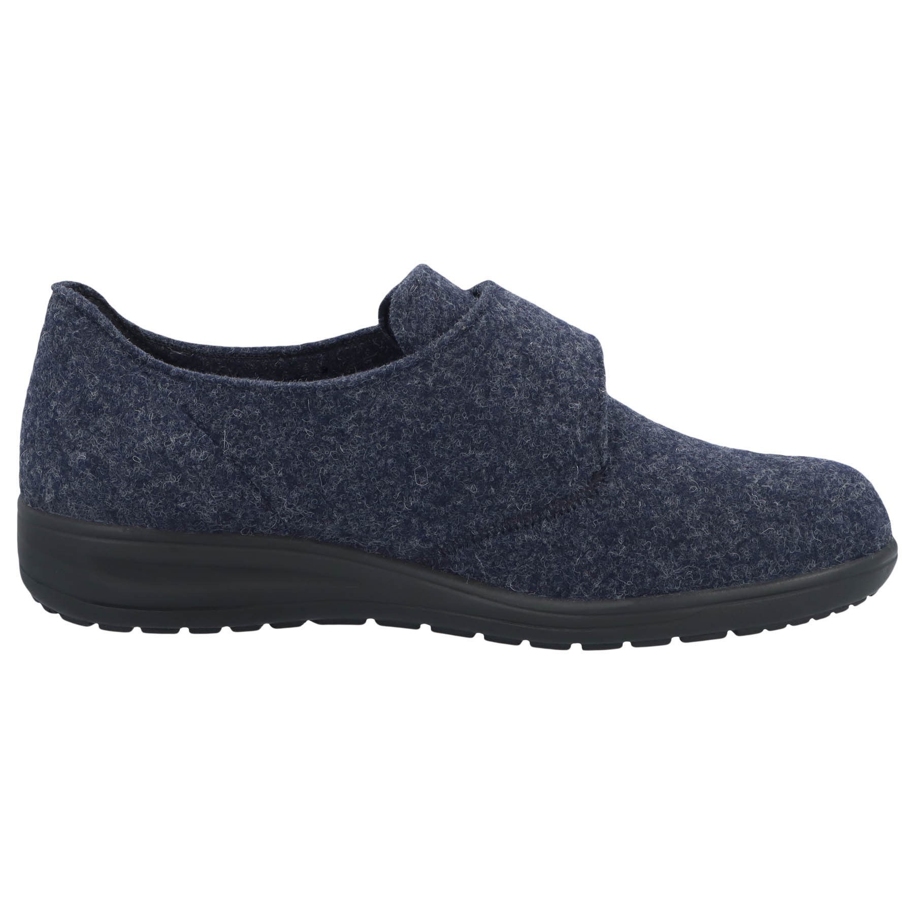 blaue slipper seitenansicht rechts