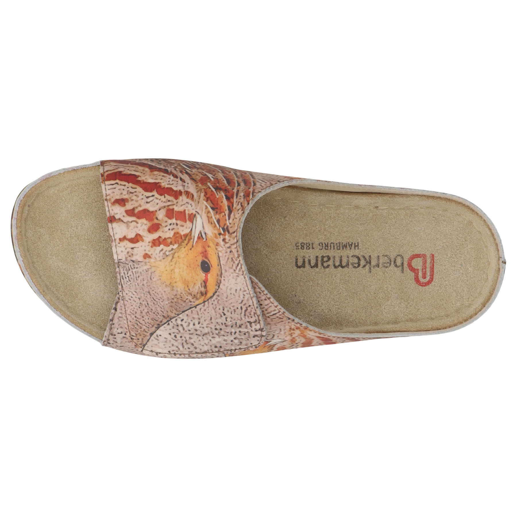 mehrfarbige pantolette draufsicht