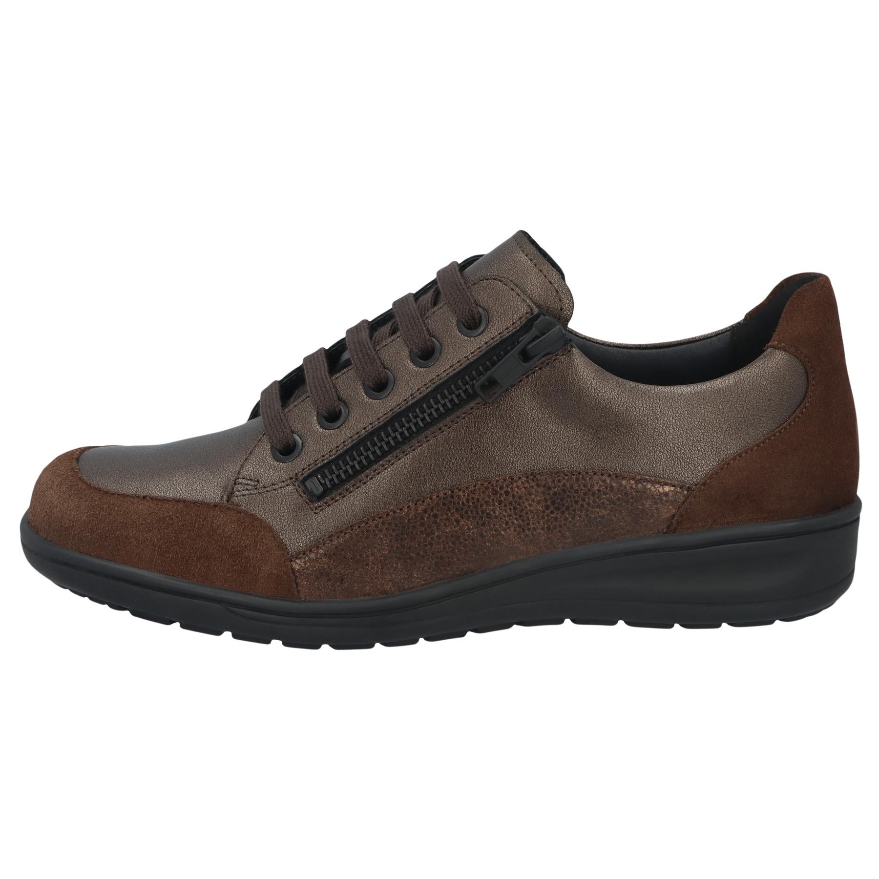 braune halbschuh seitenansicht links