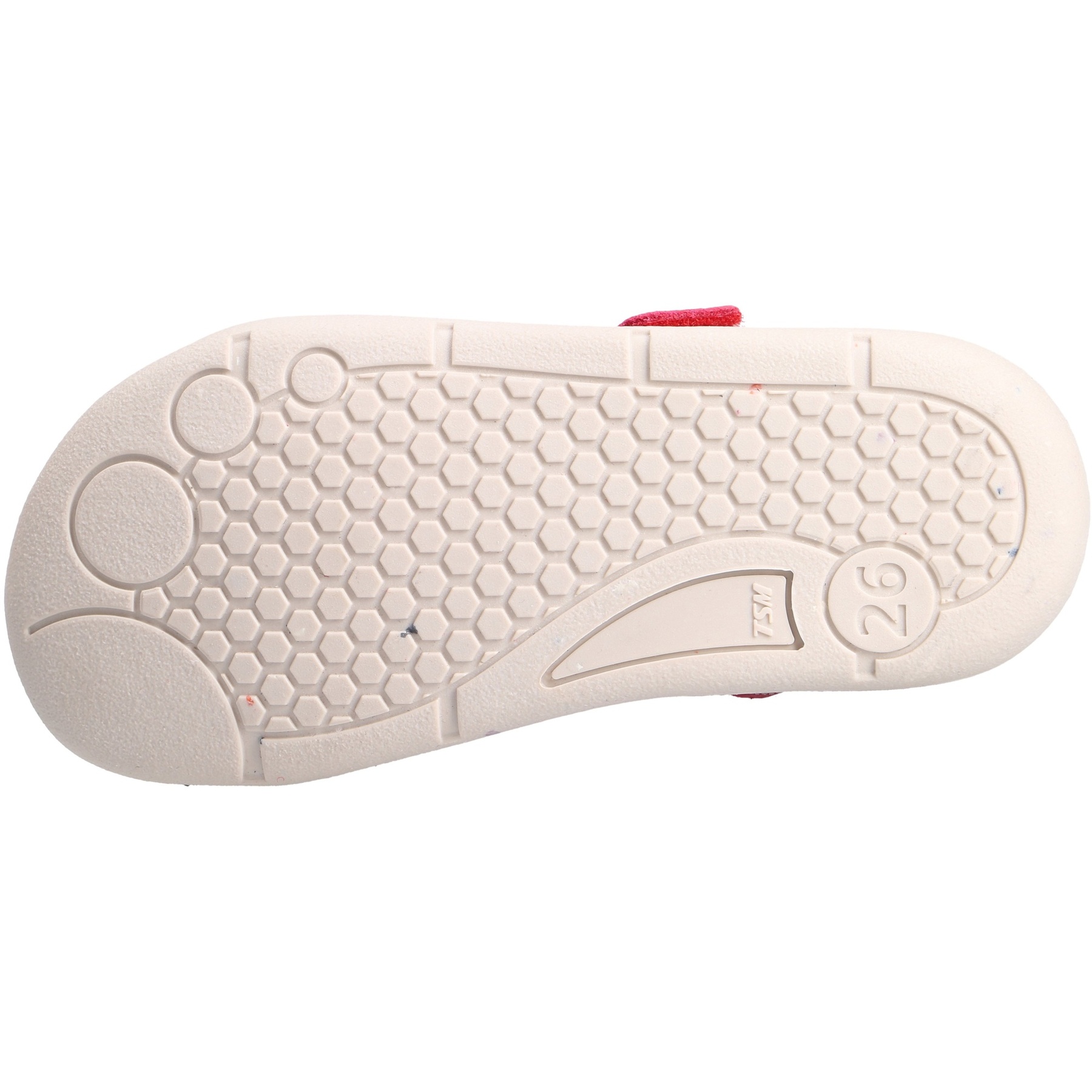 rote lauflernschuhe sohlenansicht