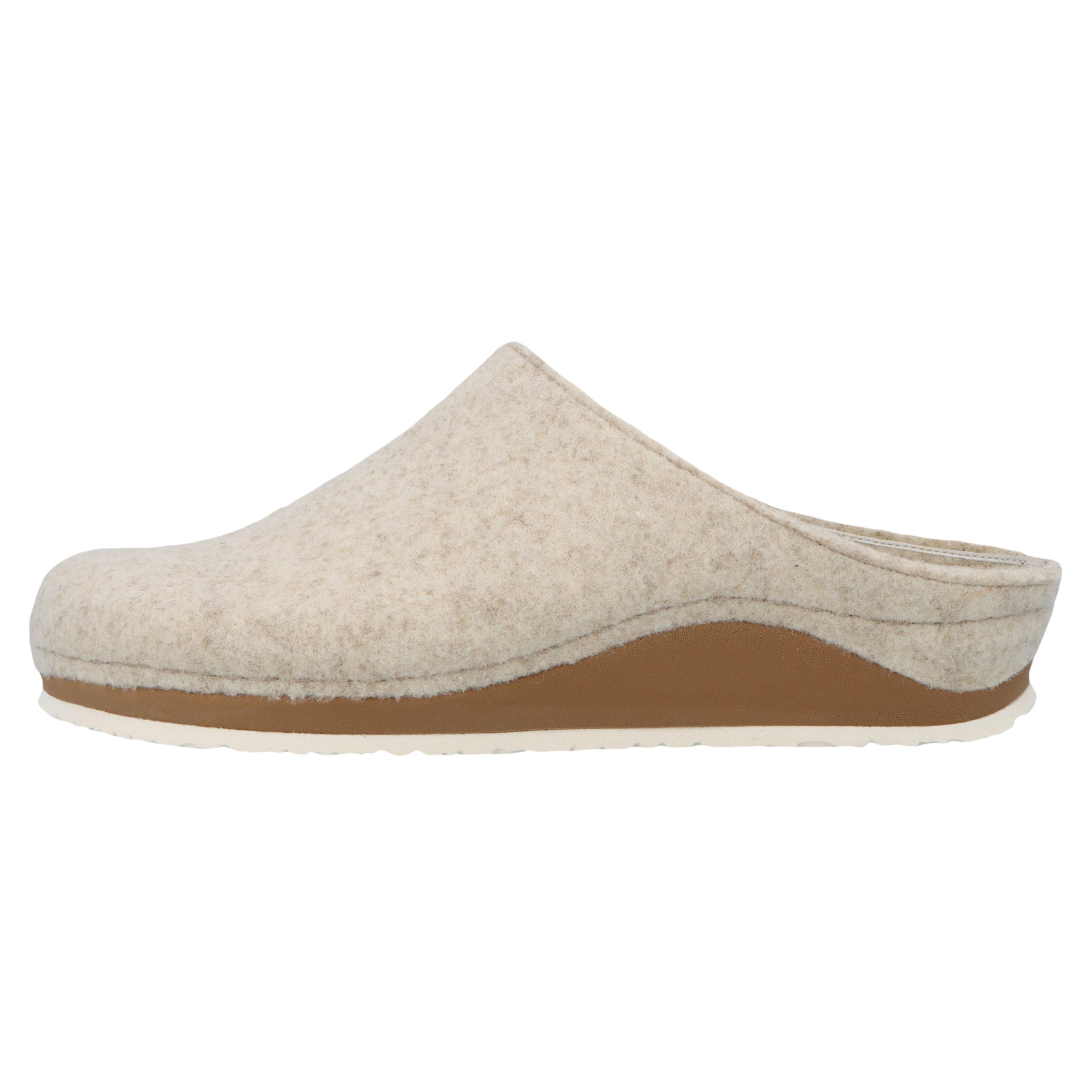 graue hausschuhe seitenansicht links