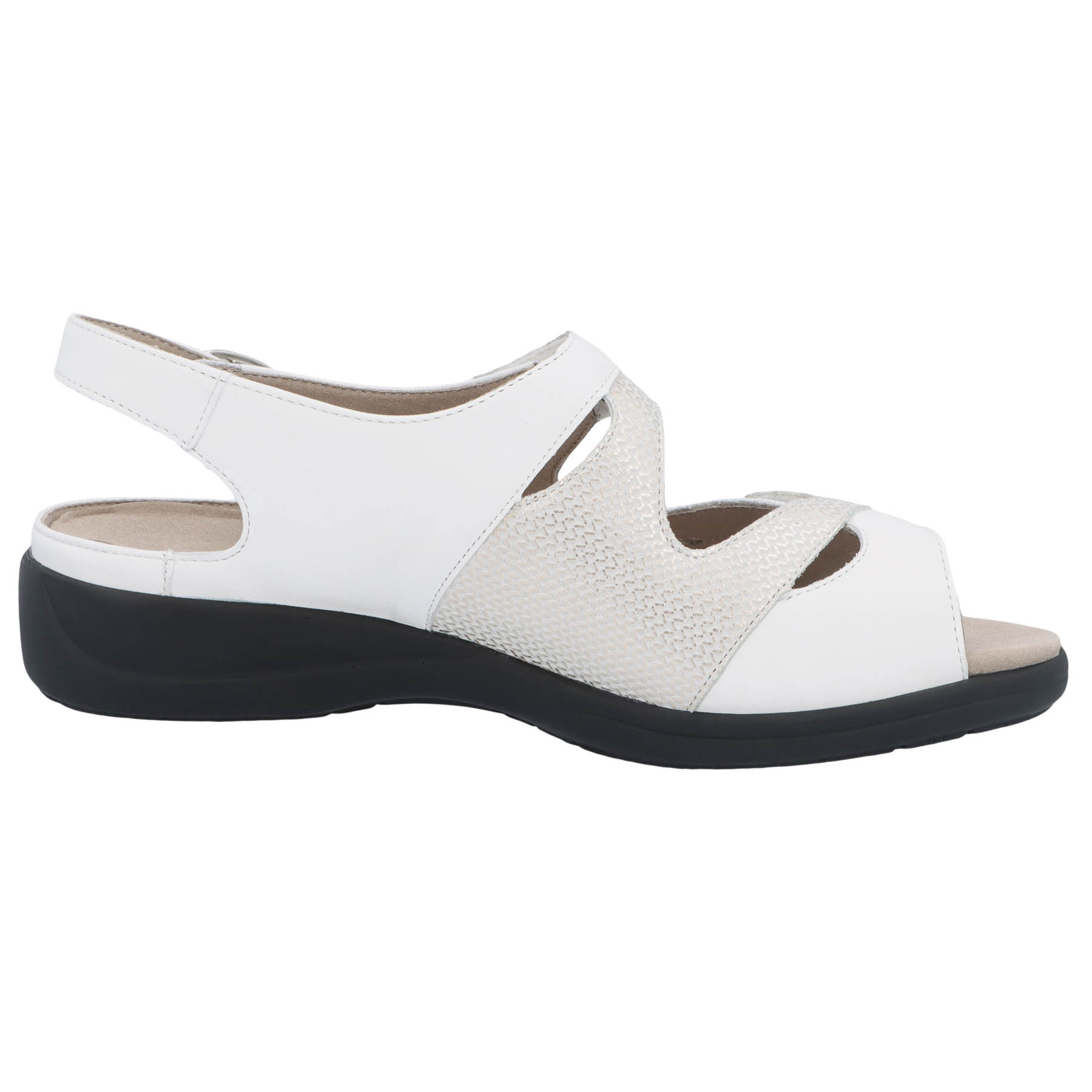 weiße sandale seitenansicht rechts