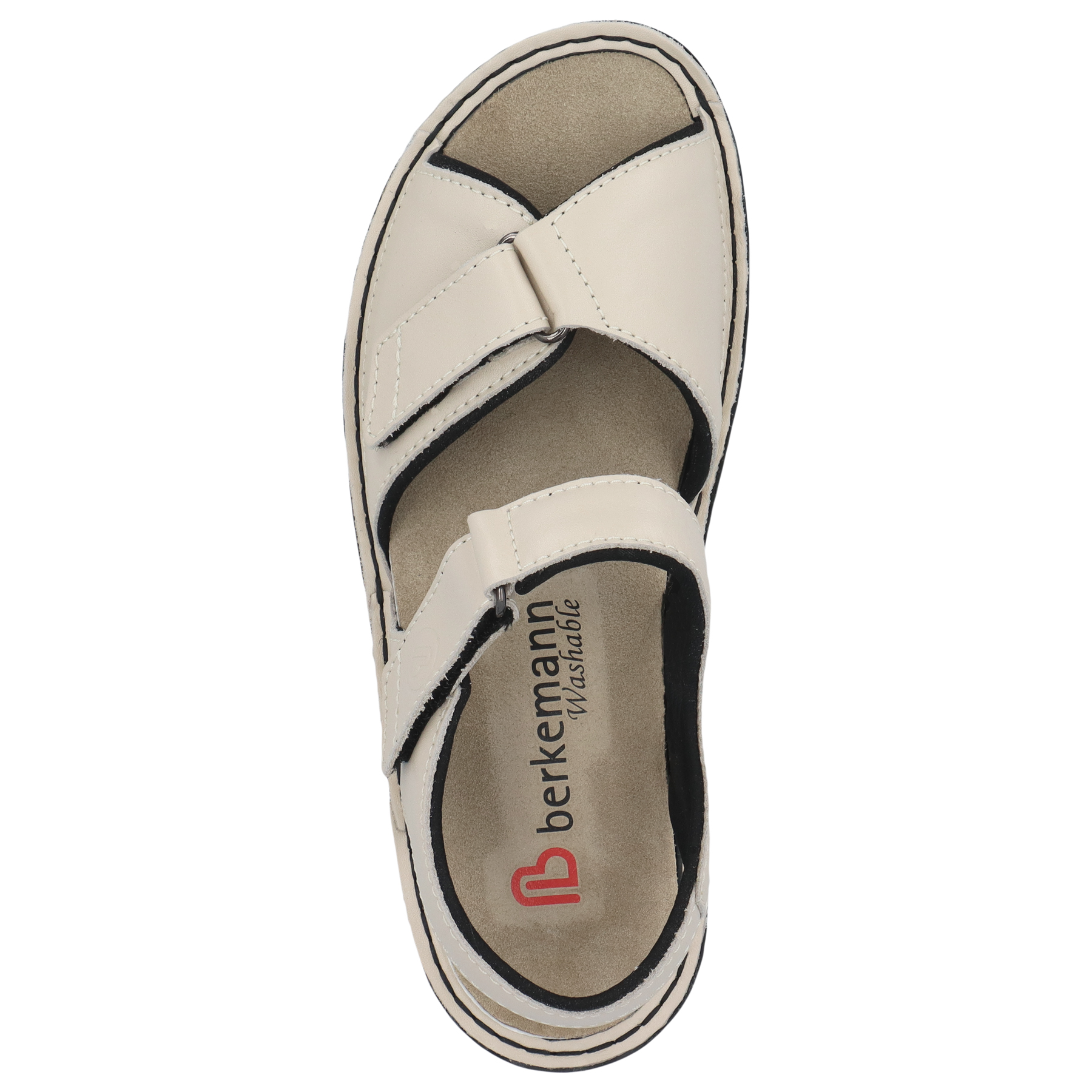 weiße sandale draufsicht