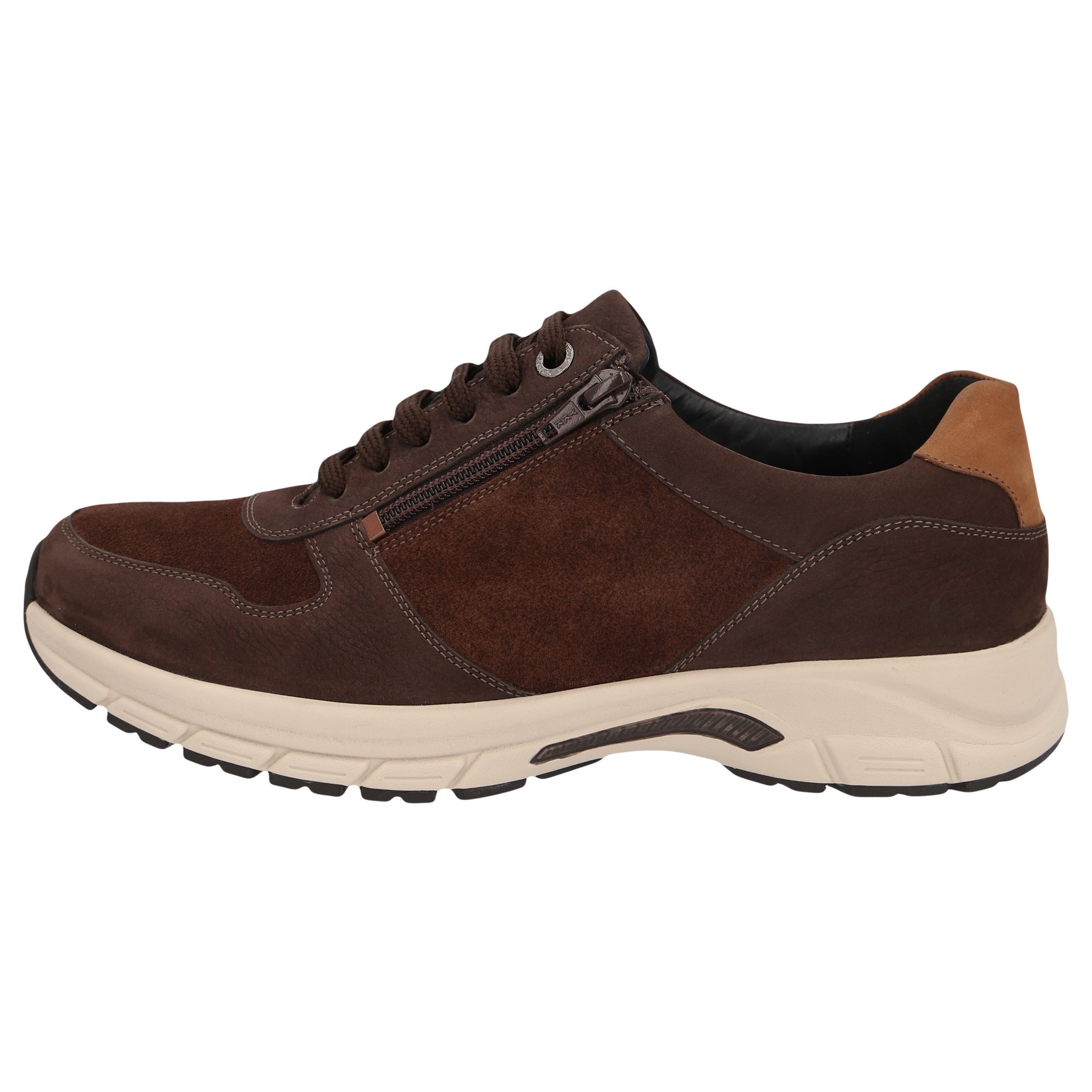 braune halbschuh seitenansicht links