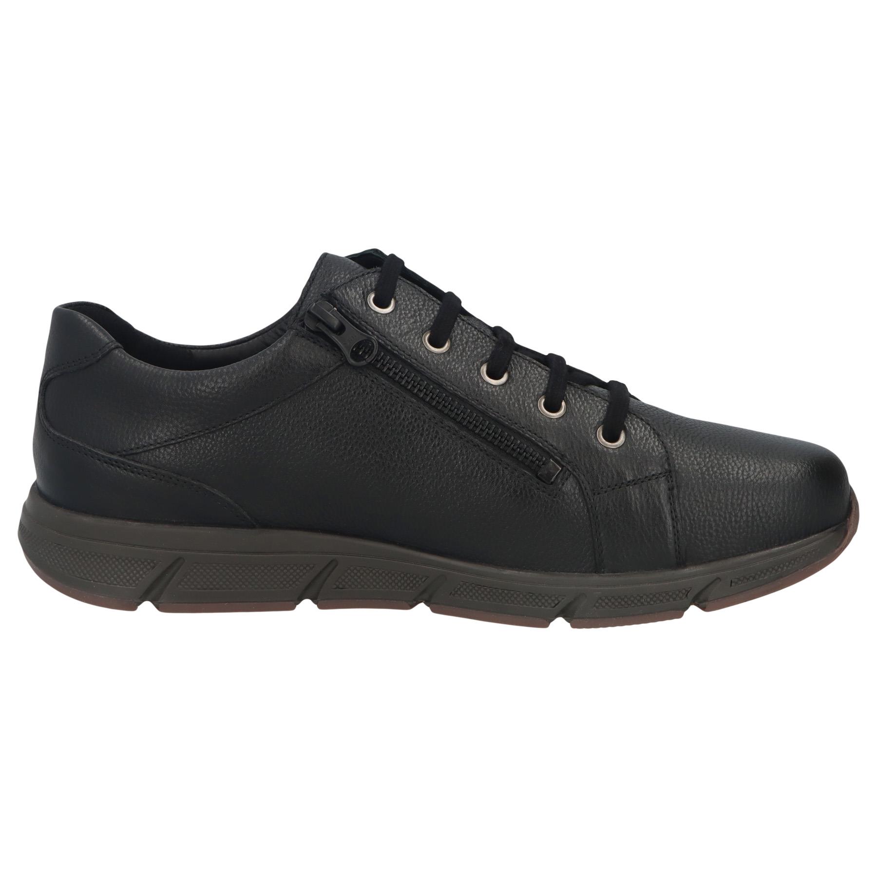 schwarze halbschuh seitenansicht rechts