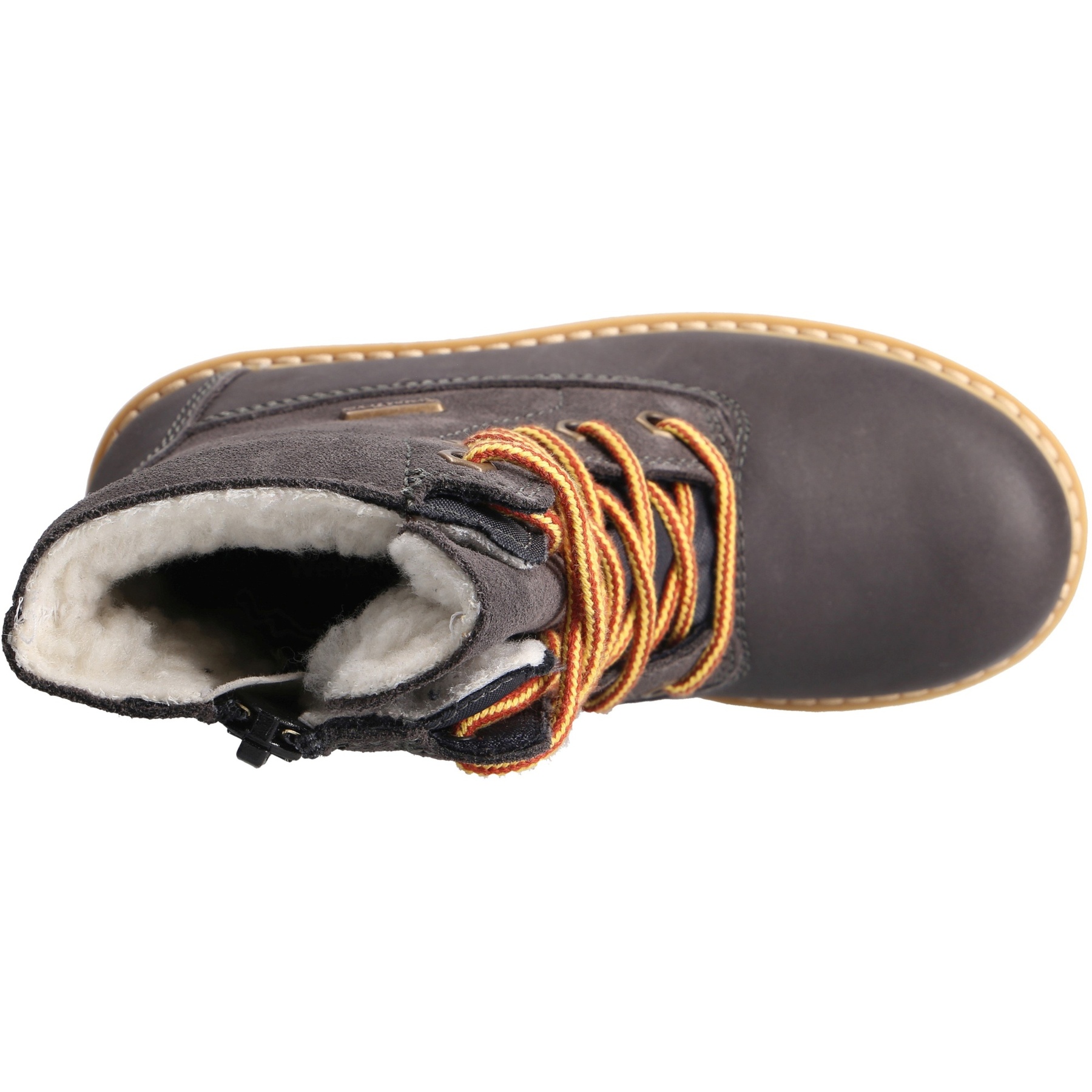 graue stiefeletten draufsicht