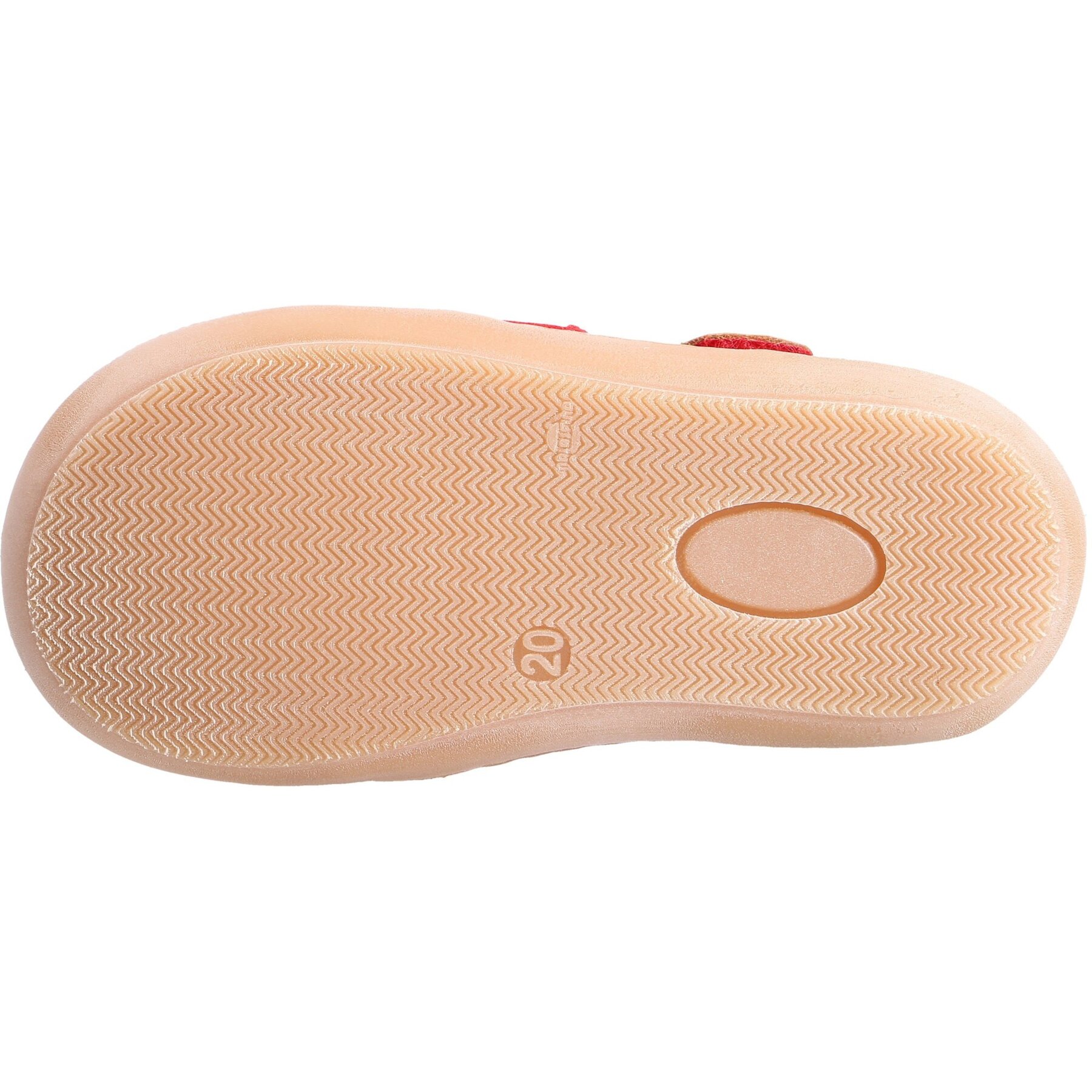 rote lauflernschuhe sohlenansicht