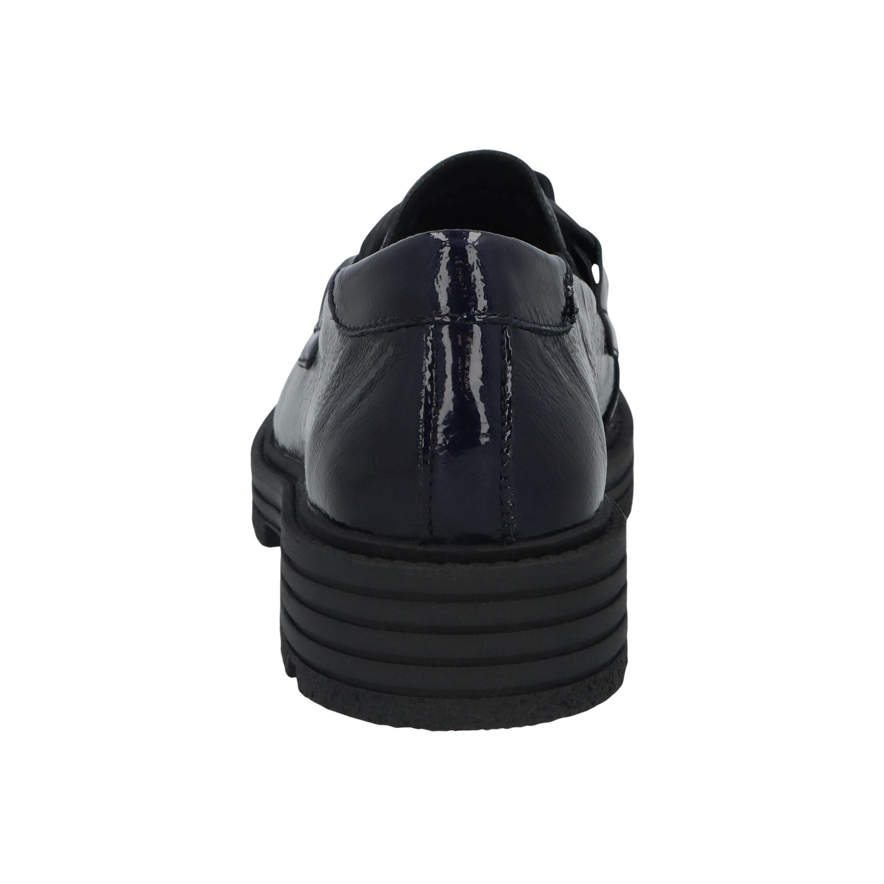 blaue slipper hinteransicht