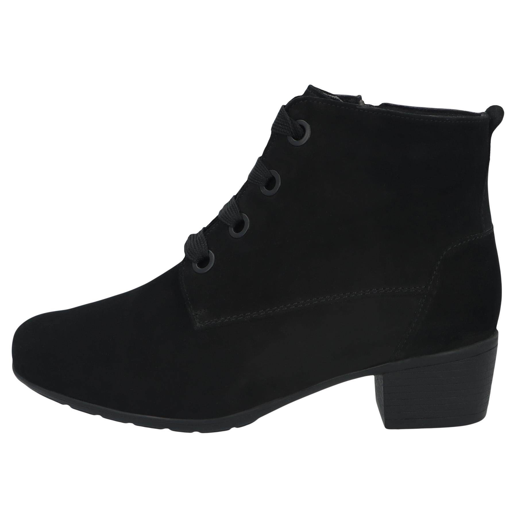 schwarze stiefel seitenansicht links
