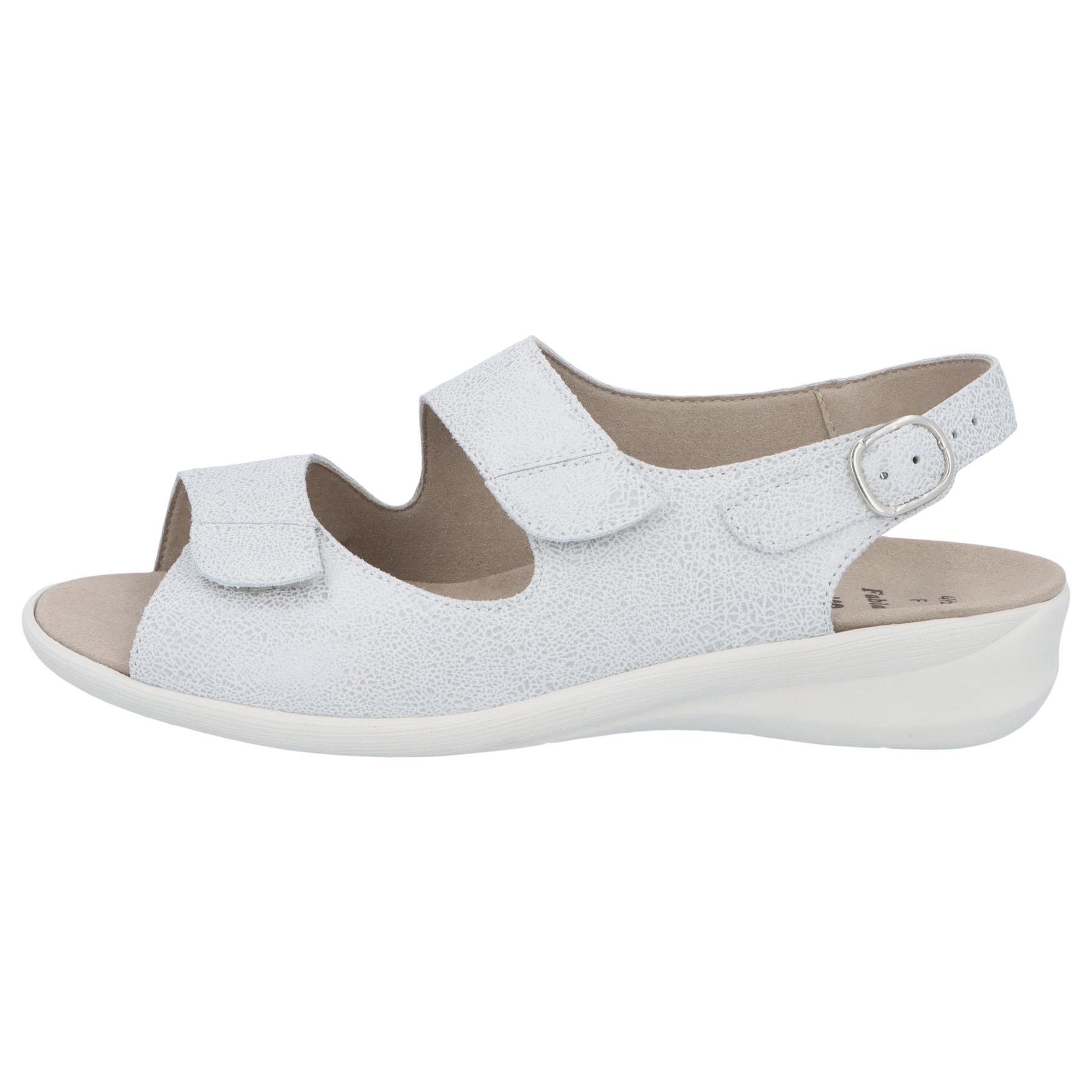 weiße sandale seitenansicht links