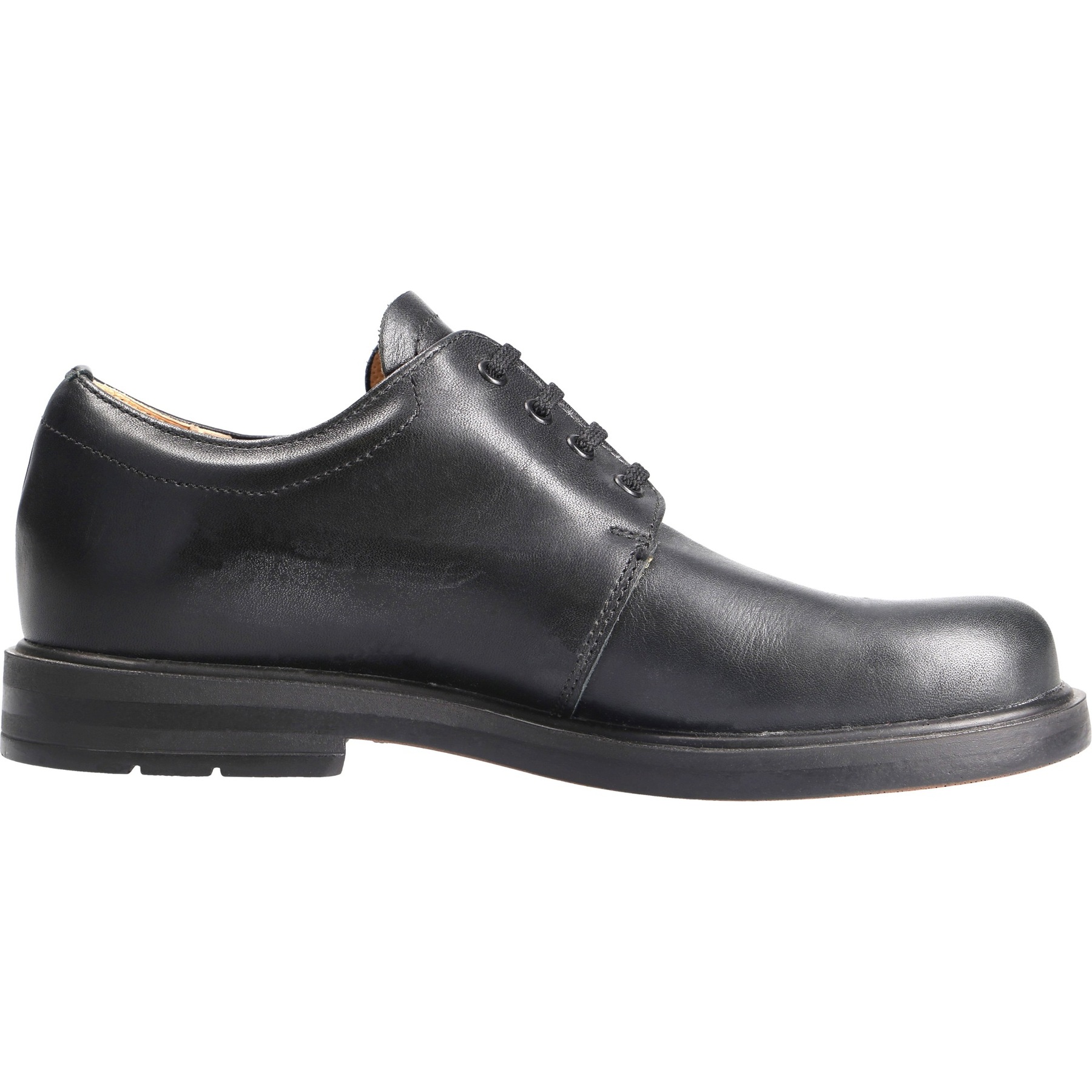 schwarze halbschuh seitenansicht rechts