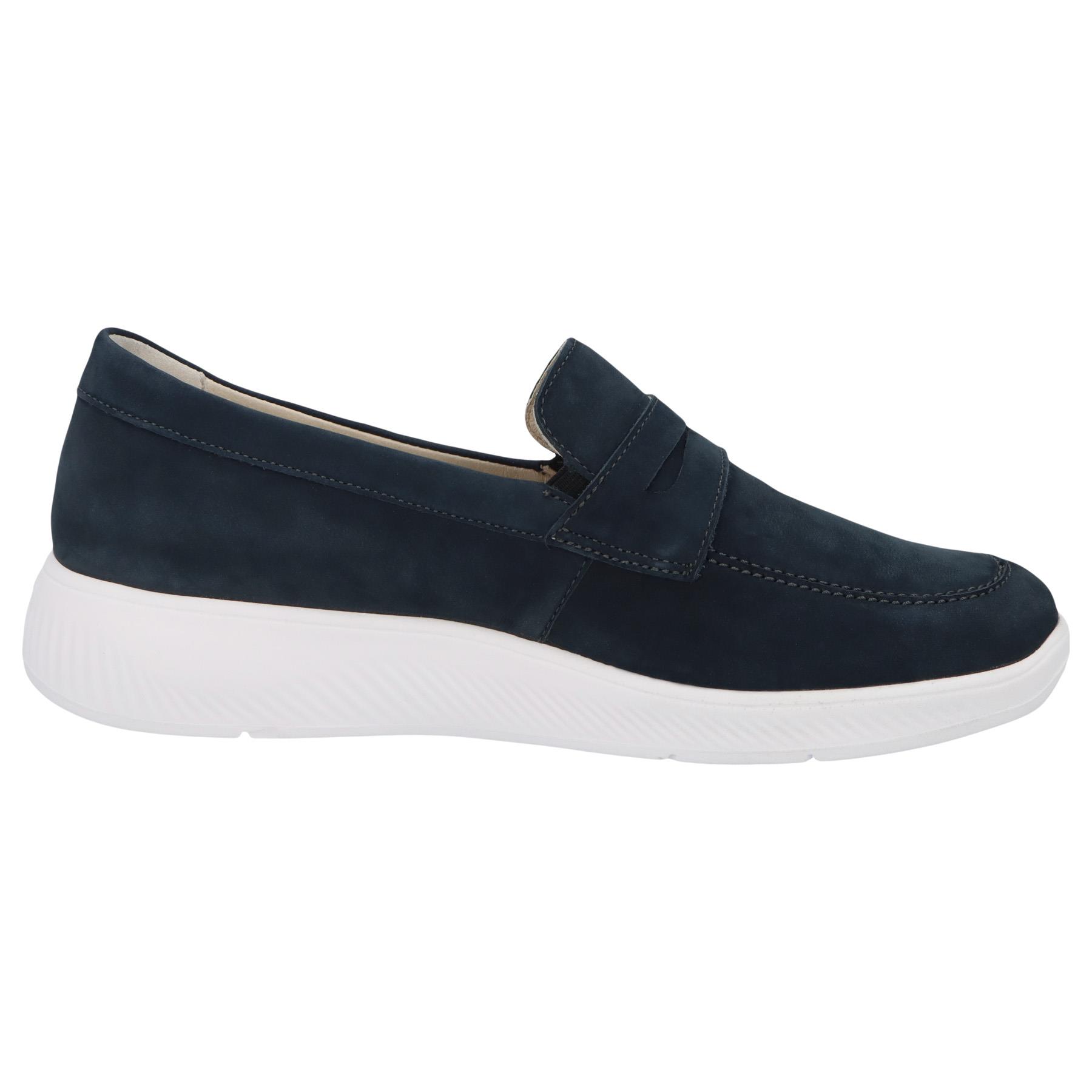 blaue slipper seitenansicht rechts