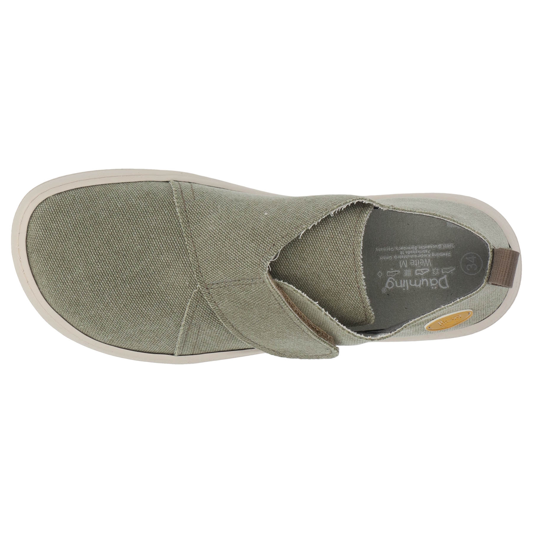 grüne lauflernschuhe draufsicht