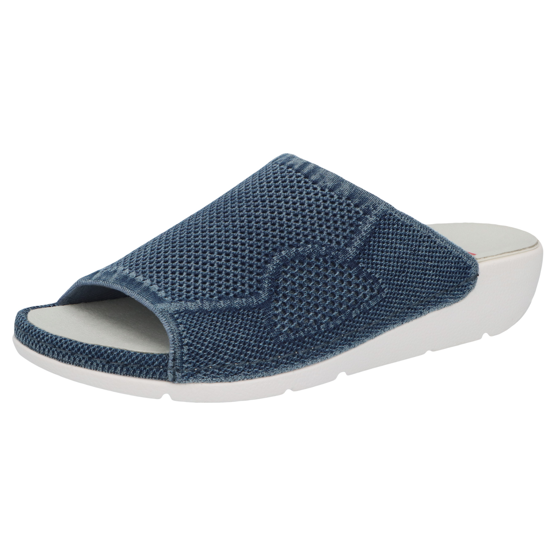 blaue pantolette 3-4 ansicht