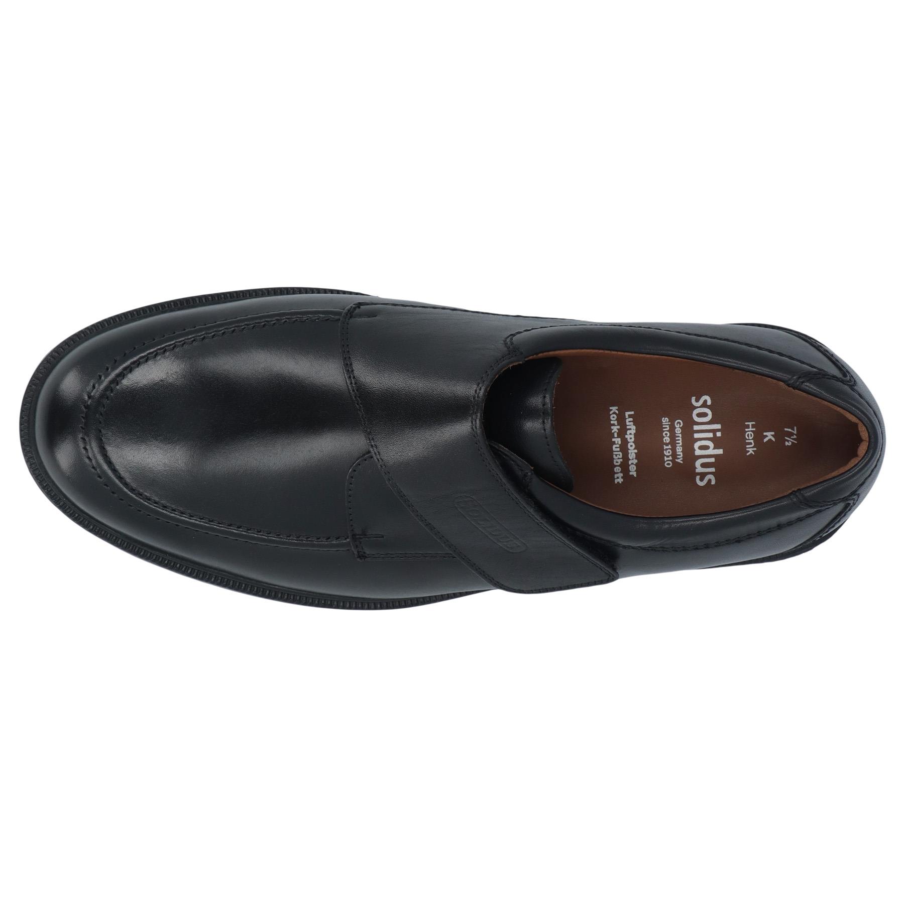 schwarze halbschuh draufsicht