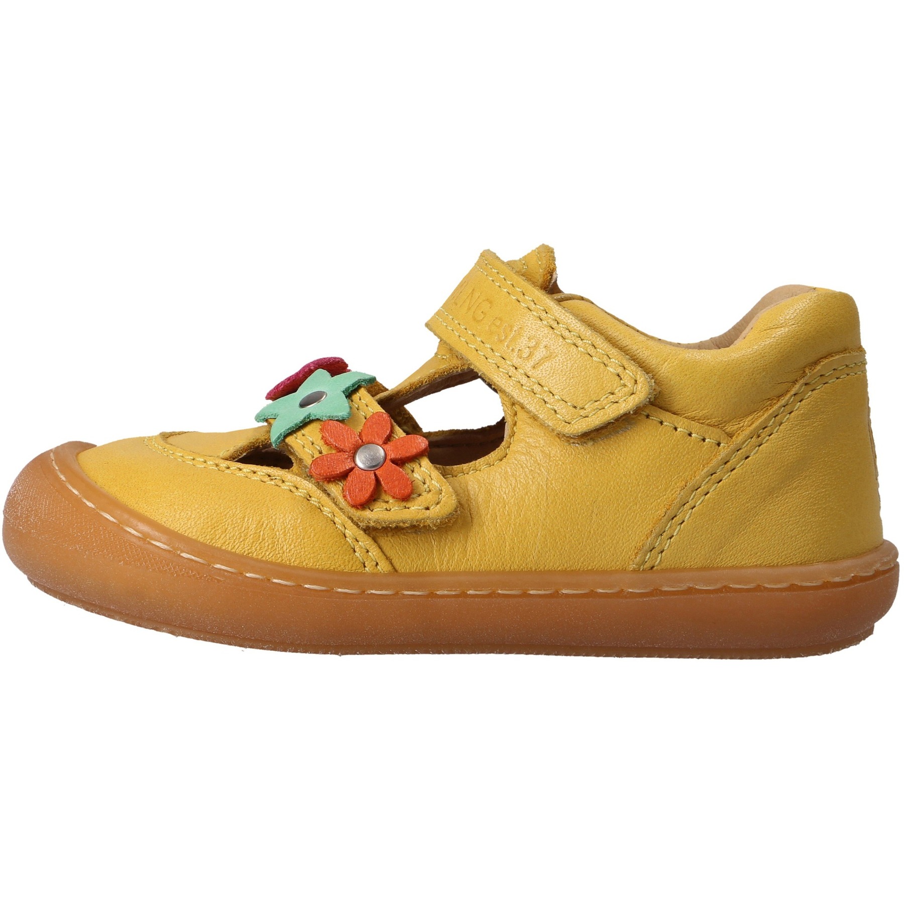 gelbe lauflernschuhe seitenansicht links