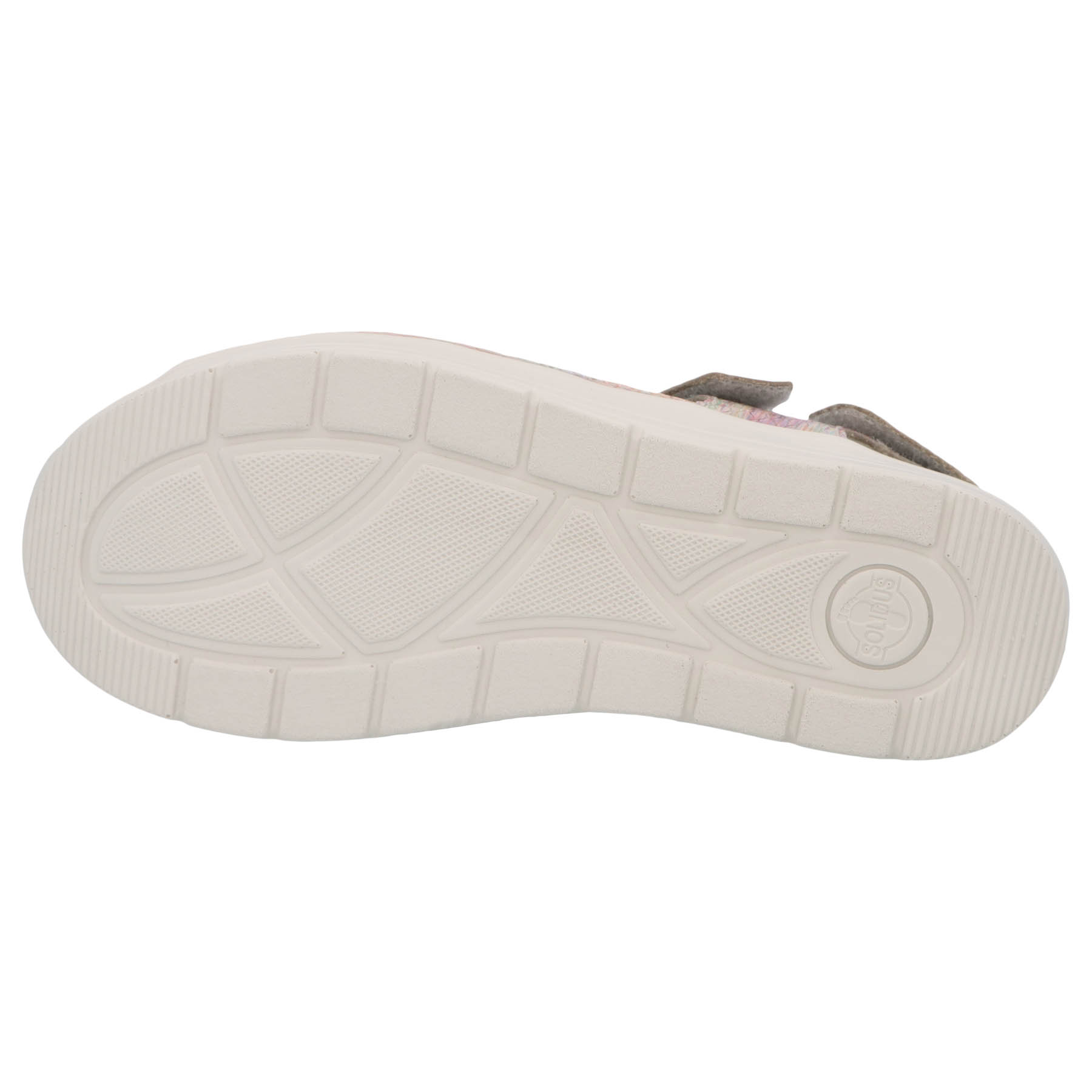 mehrfarbige sandale sohlenansicht