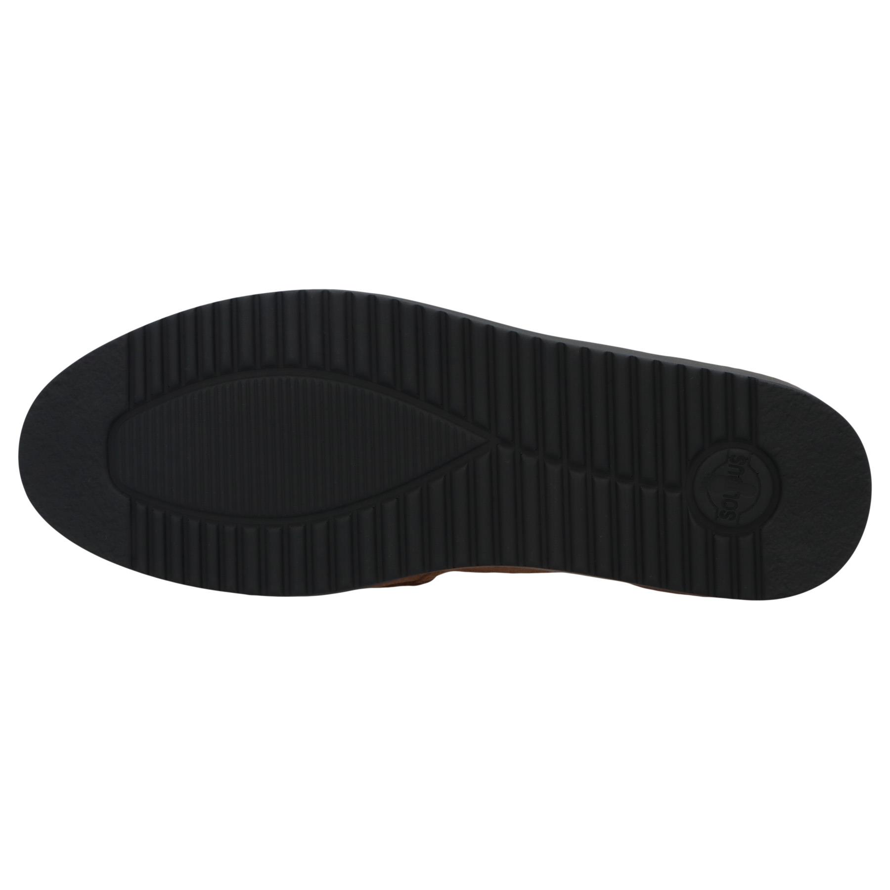 braune slipper sohlenansicht