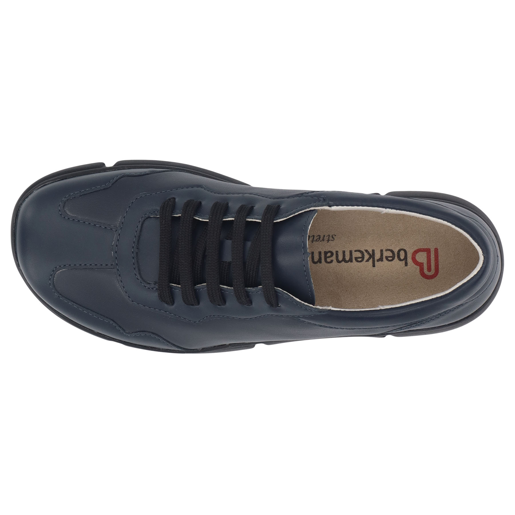 blaue halbschuh draufsicht