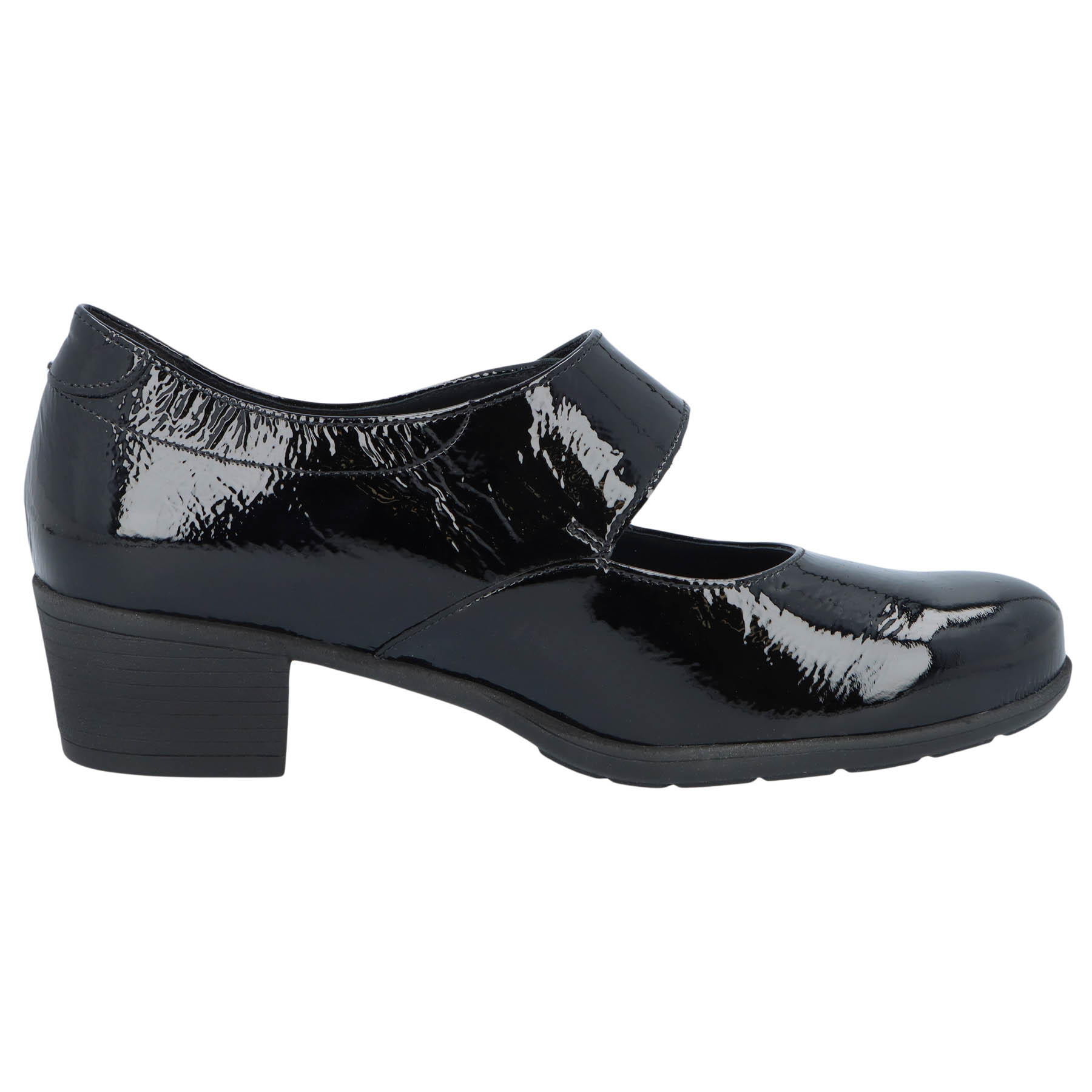 schwarze halbschuh seitenansicht rechts